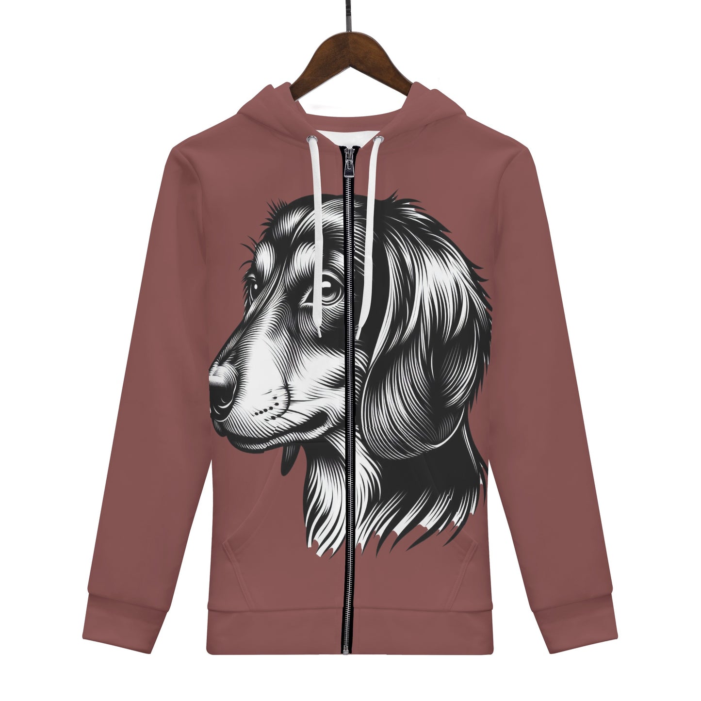 Lillian - All Over Print Zip Up Hoodie