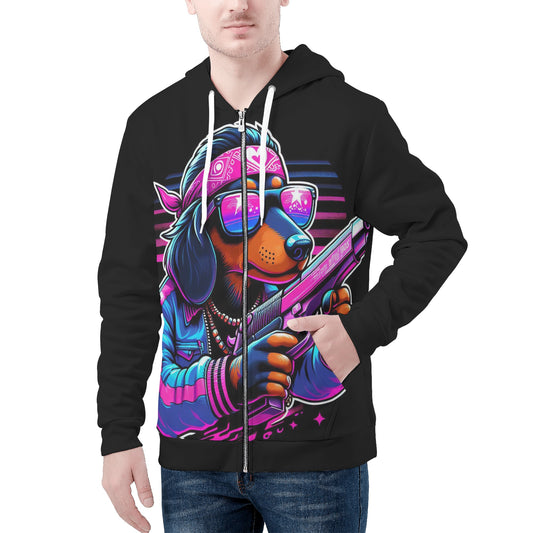 Nala - All Over Print Zip Up Hoodie