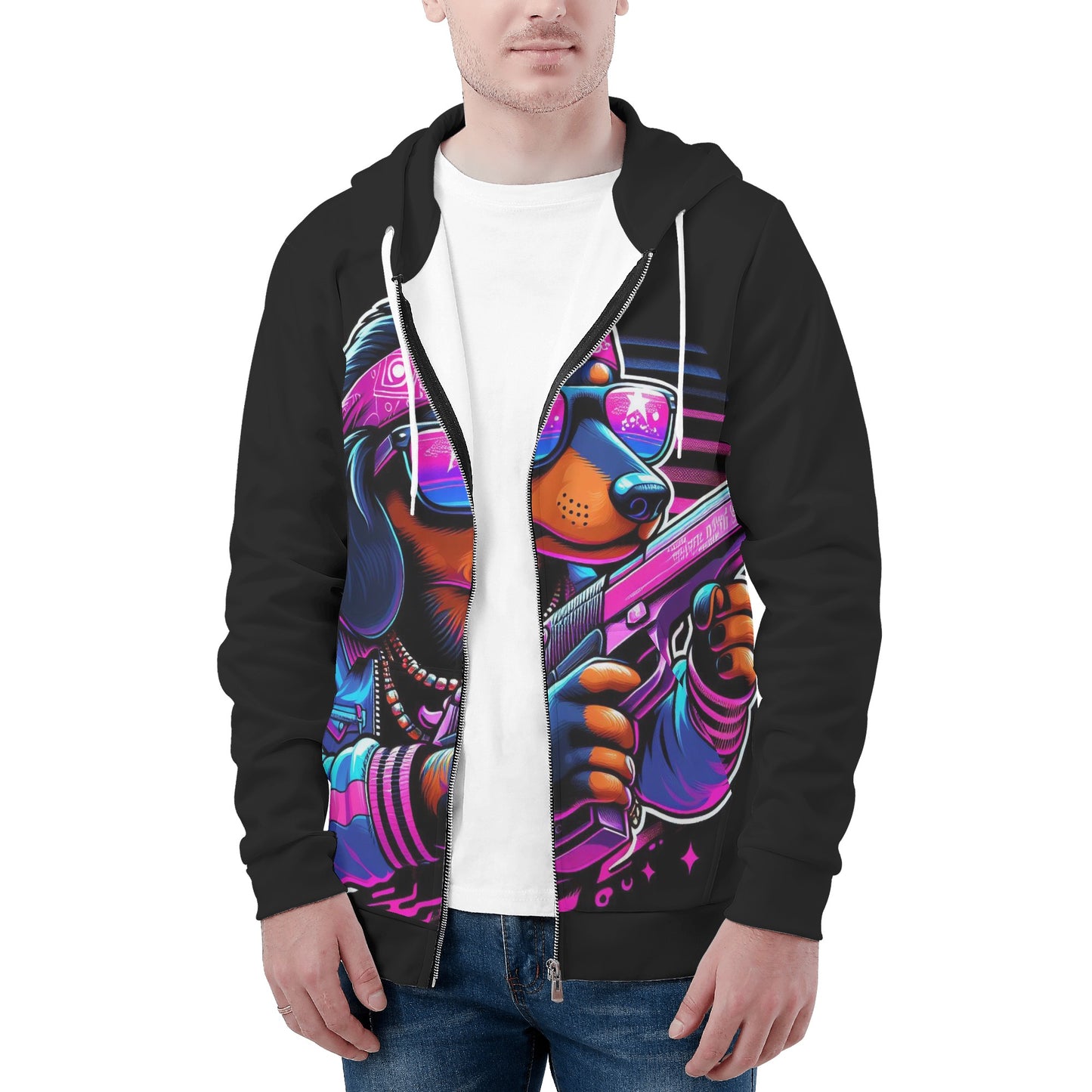 Nala - All Over Print Zip Up Hoodie