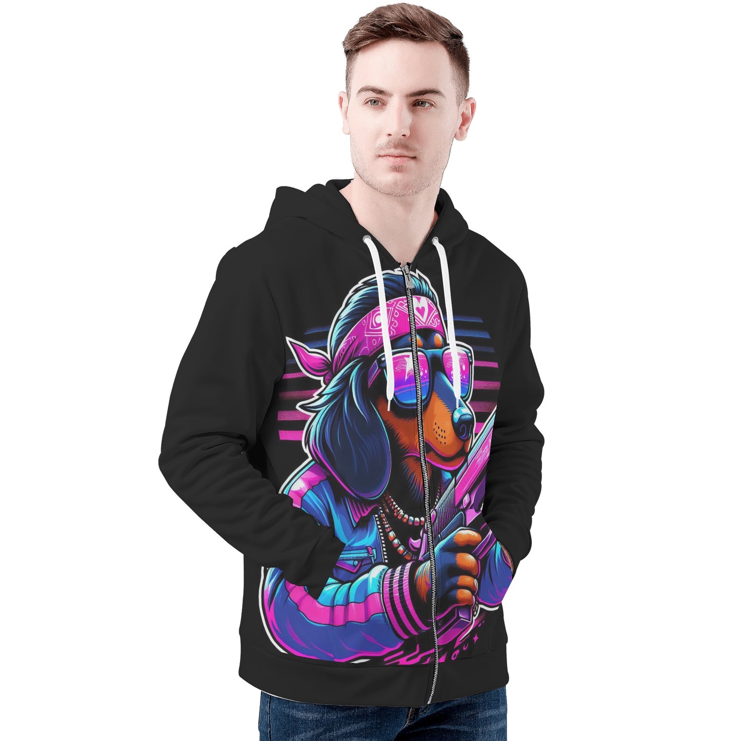 Nala - All Over Print Zip Up Hoodie