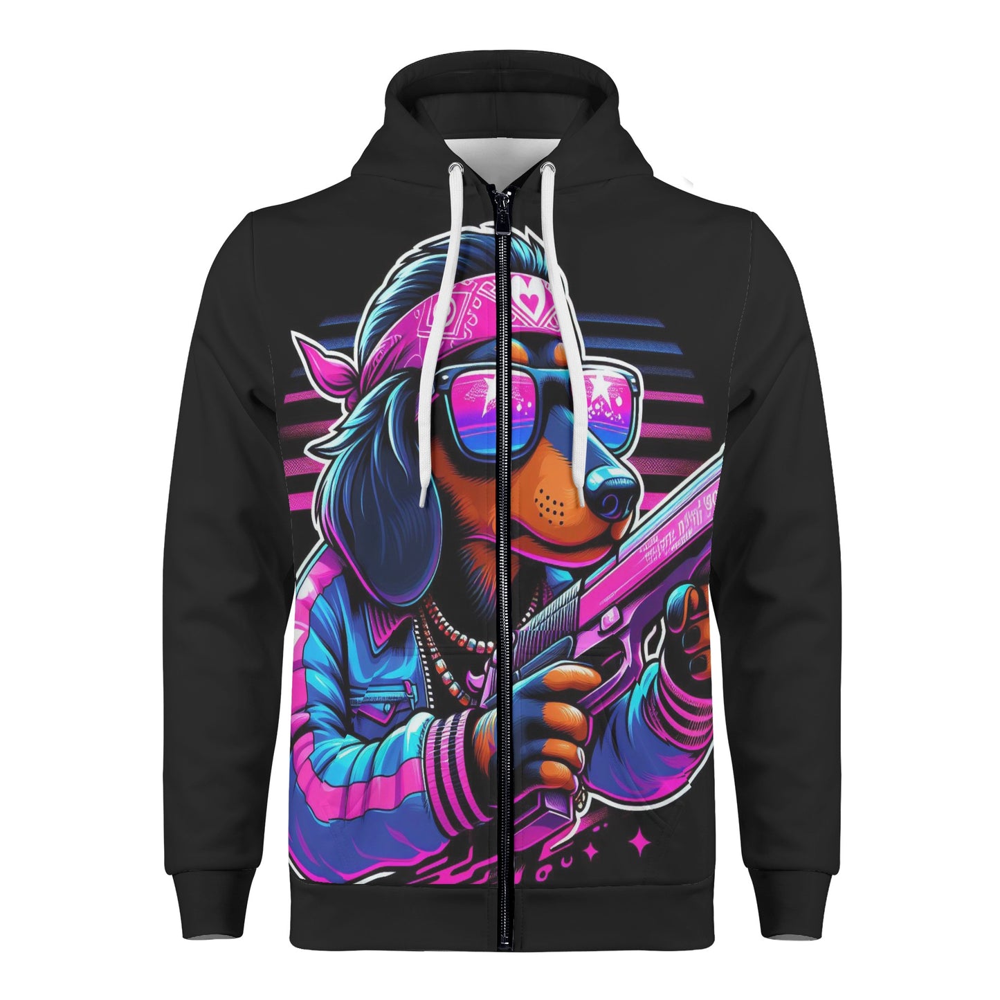 Nala - All Over Print Zip Up Hoodie