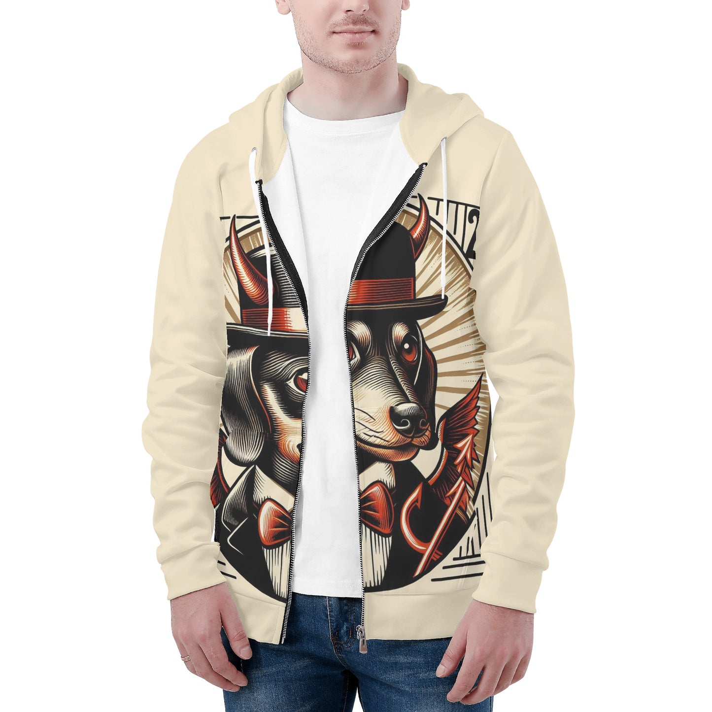 Ruby - All Over Print Zip Up Hoodie