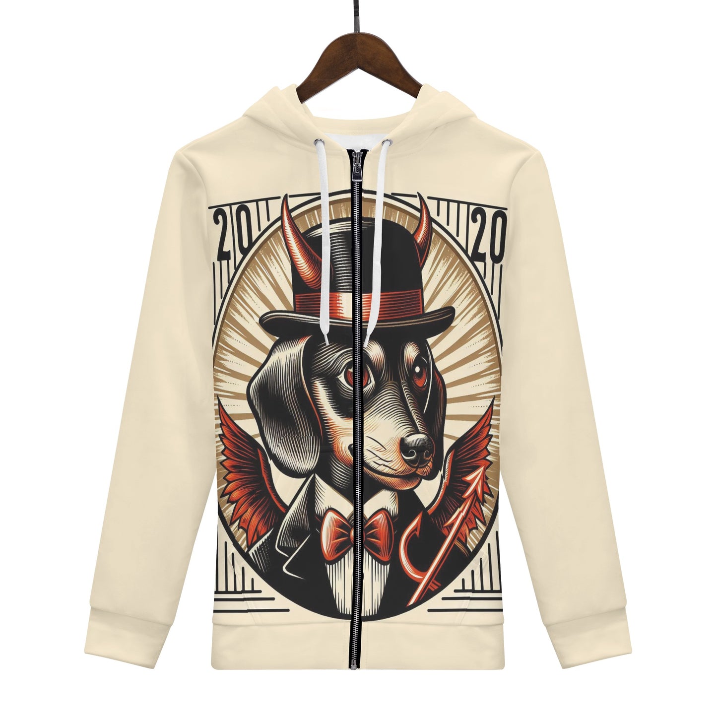 Ruby - All Over Print Zip Up Hoodie