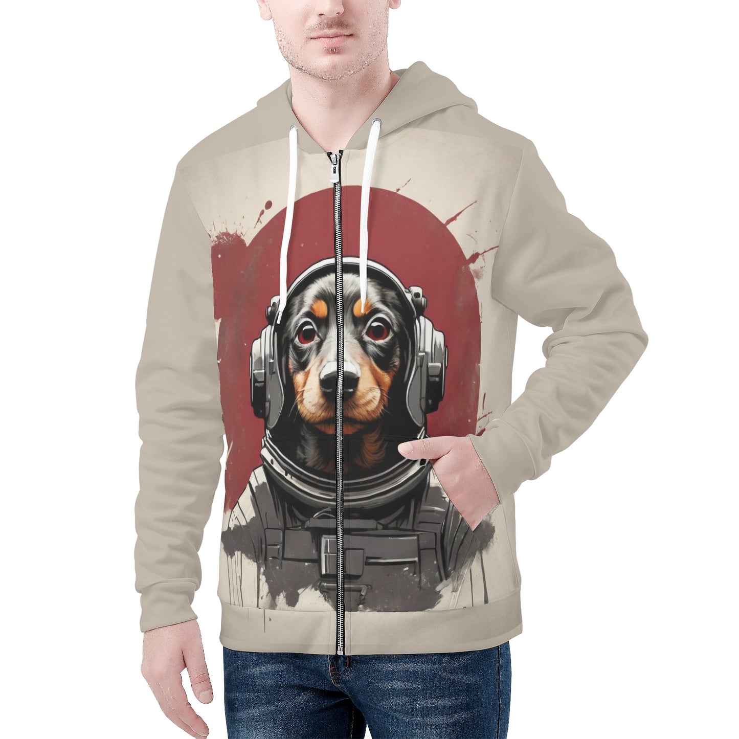 Piper - All Over Print Zip Up Hoodie