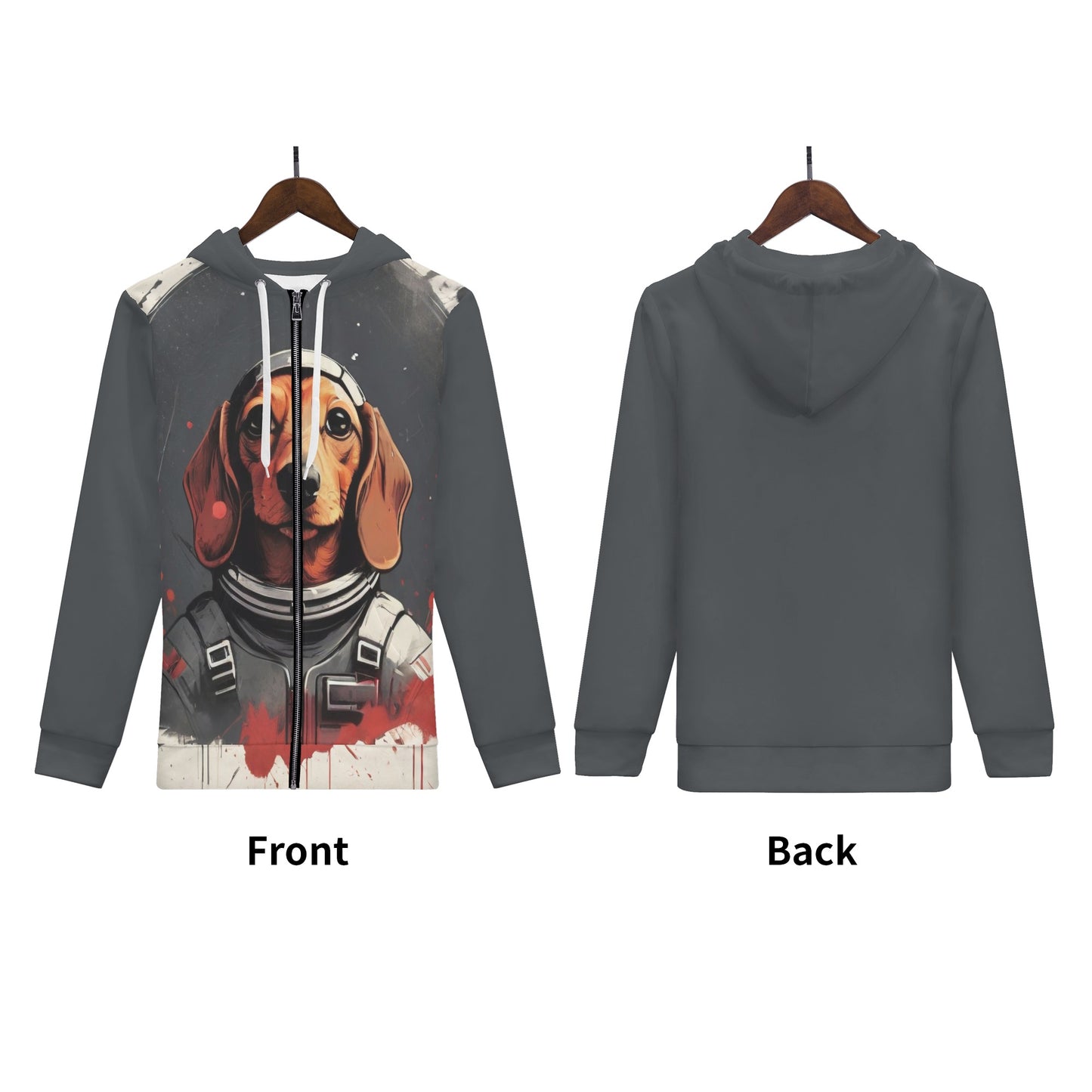 Linnet - All Over Print Zip Up Hoodie