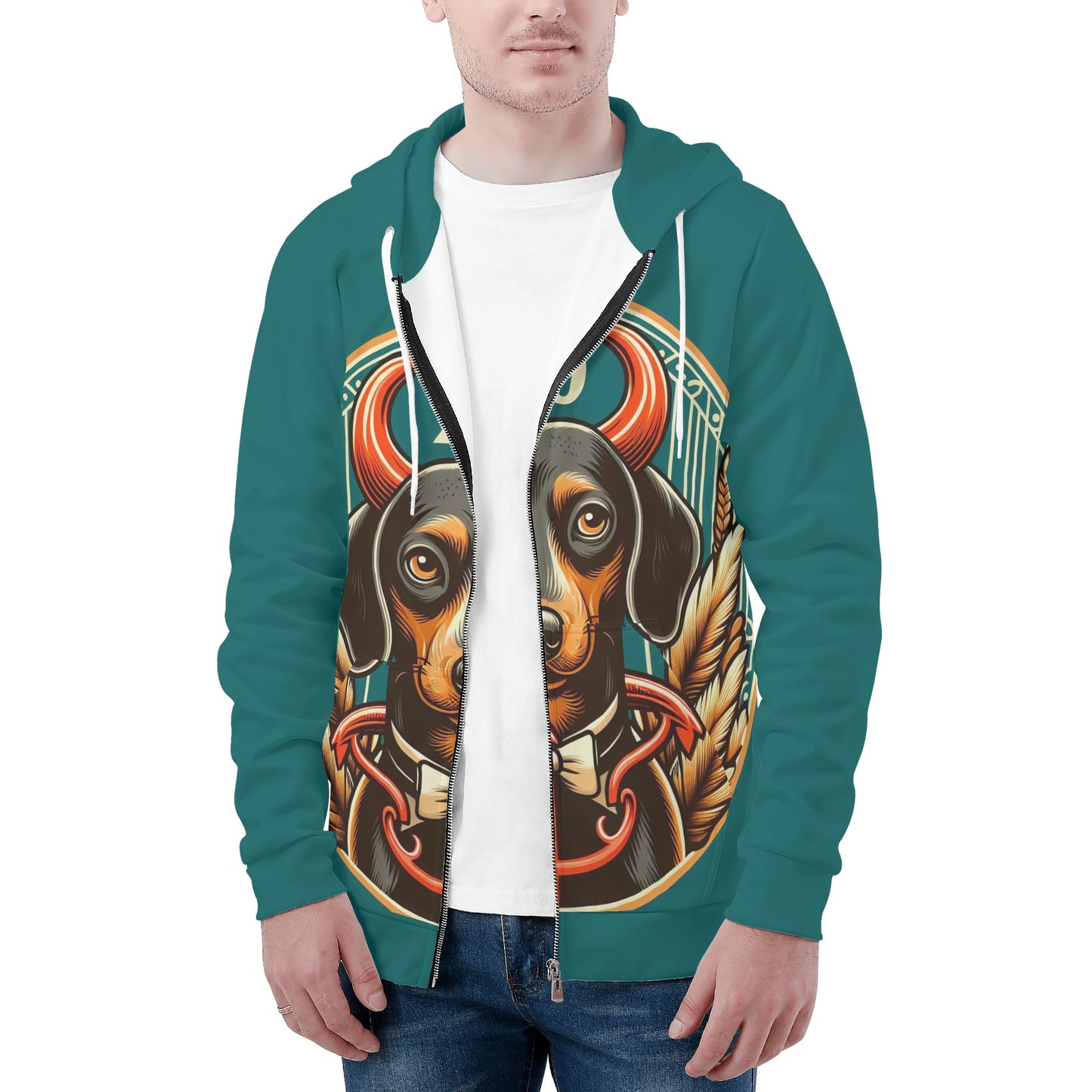 Alexander - All Over Print Zip Up Hoodie