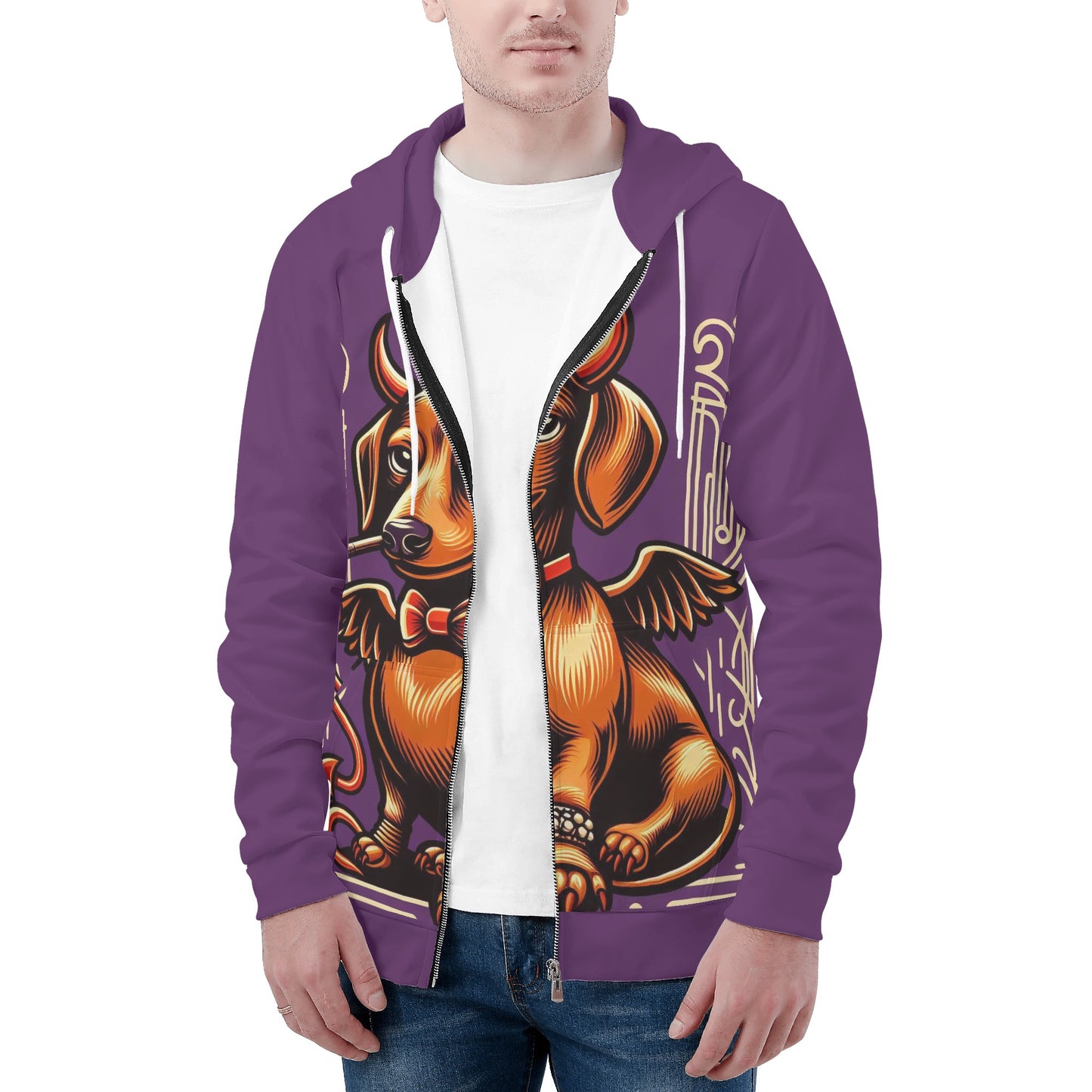 Duke - All Over Print Zip Up Hoodie