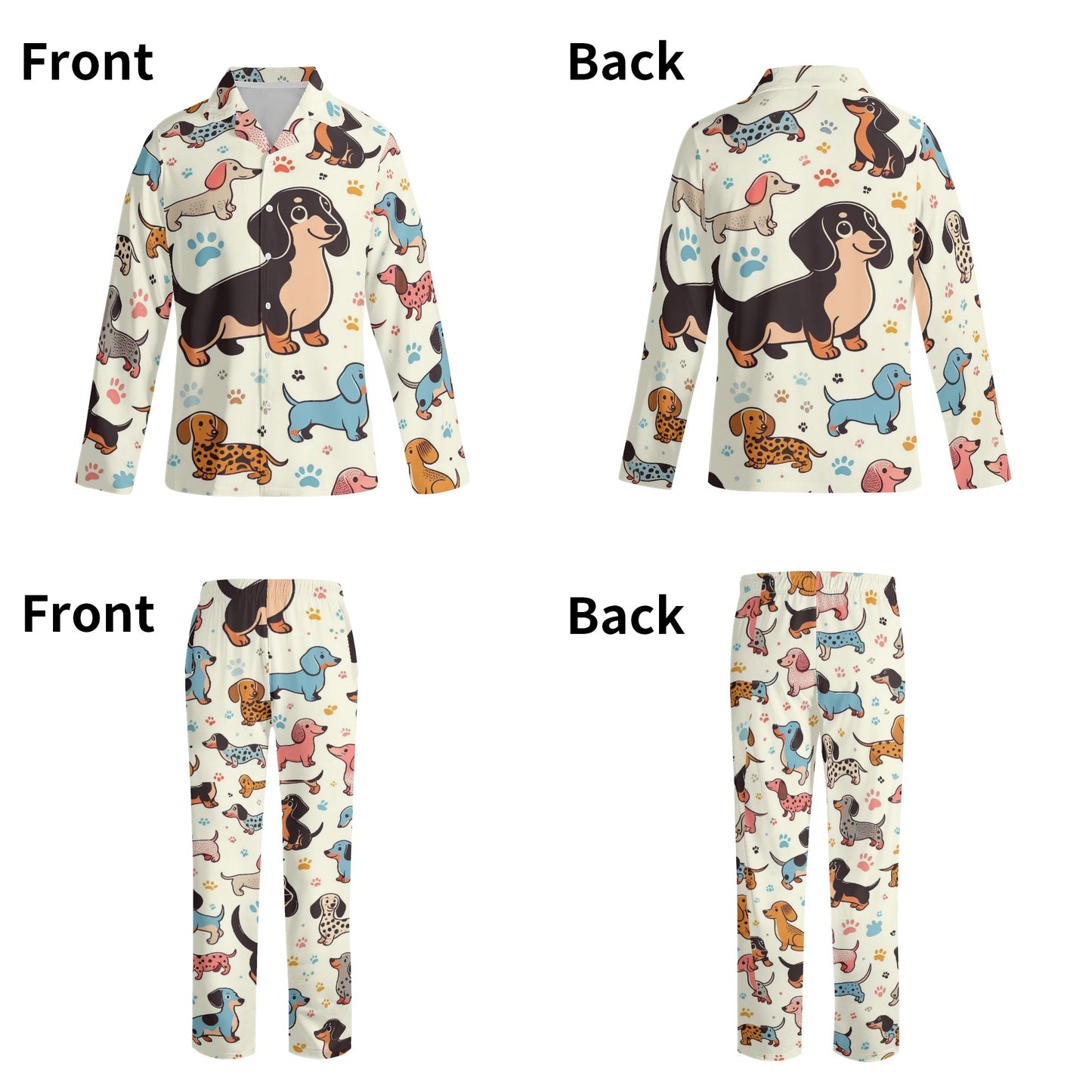 Ritz - All Over Print Women Pajamas for Dachshund Lovers