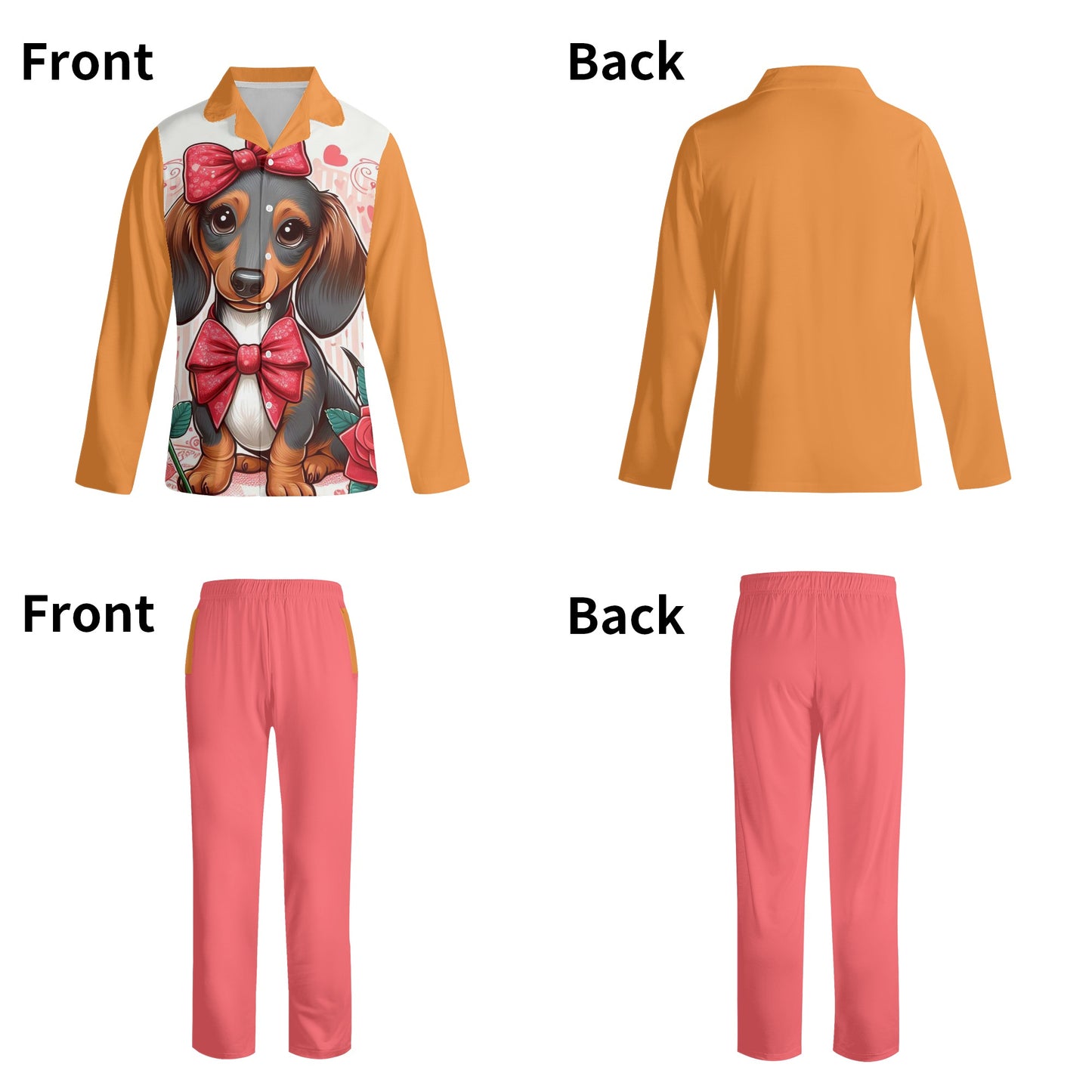 Barkus - All Over Print Women Pajamas for Dachshund Lovers