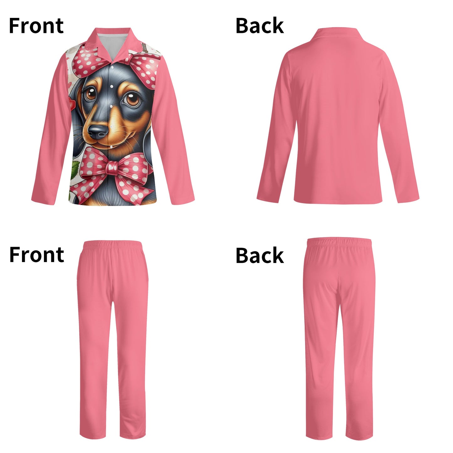 Ruth - All Over Print Women Pajamas for Dachshund Lovers