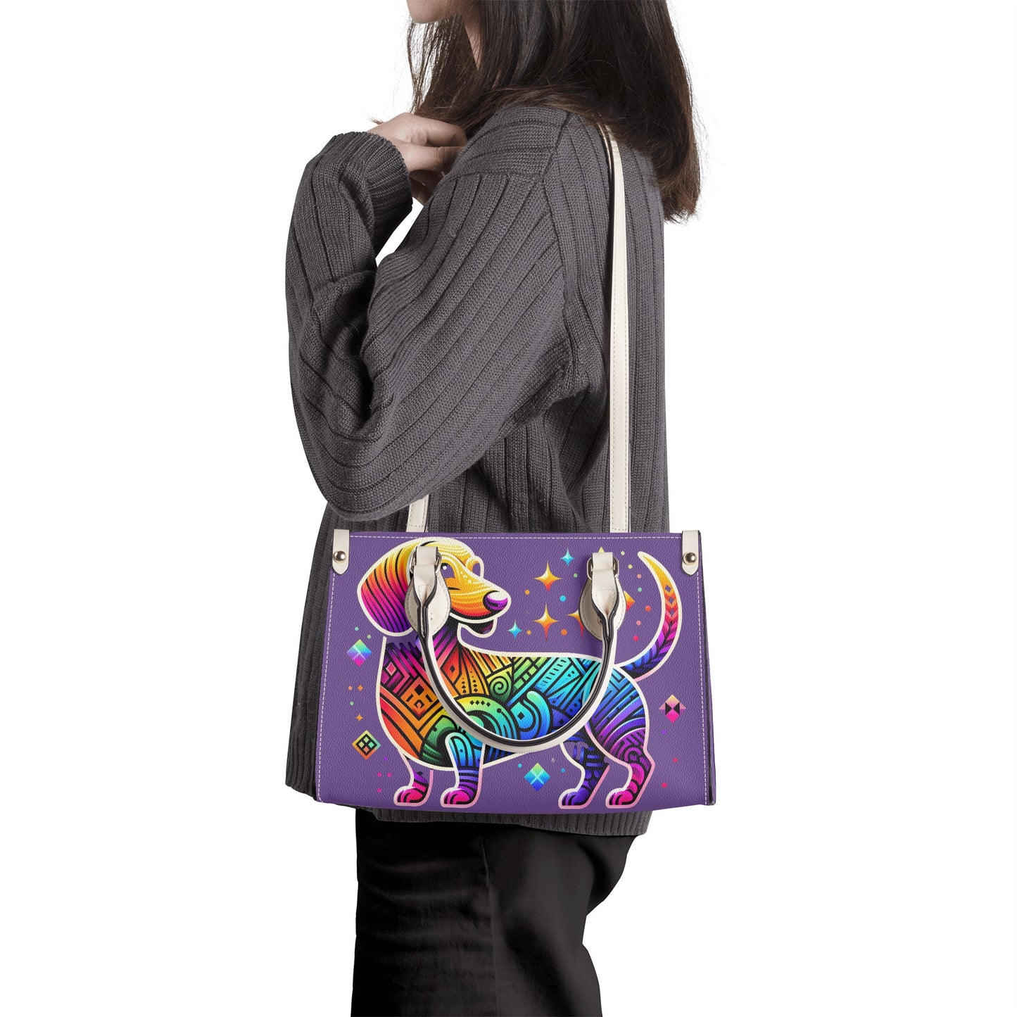 Rainbow - Luxury Women Handbag for Dachshund Lovers