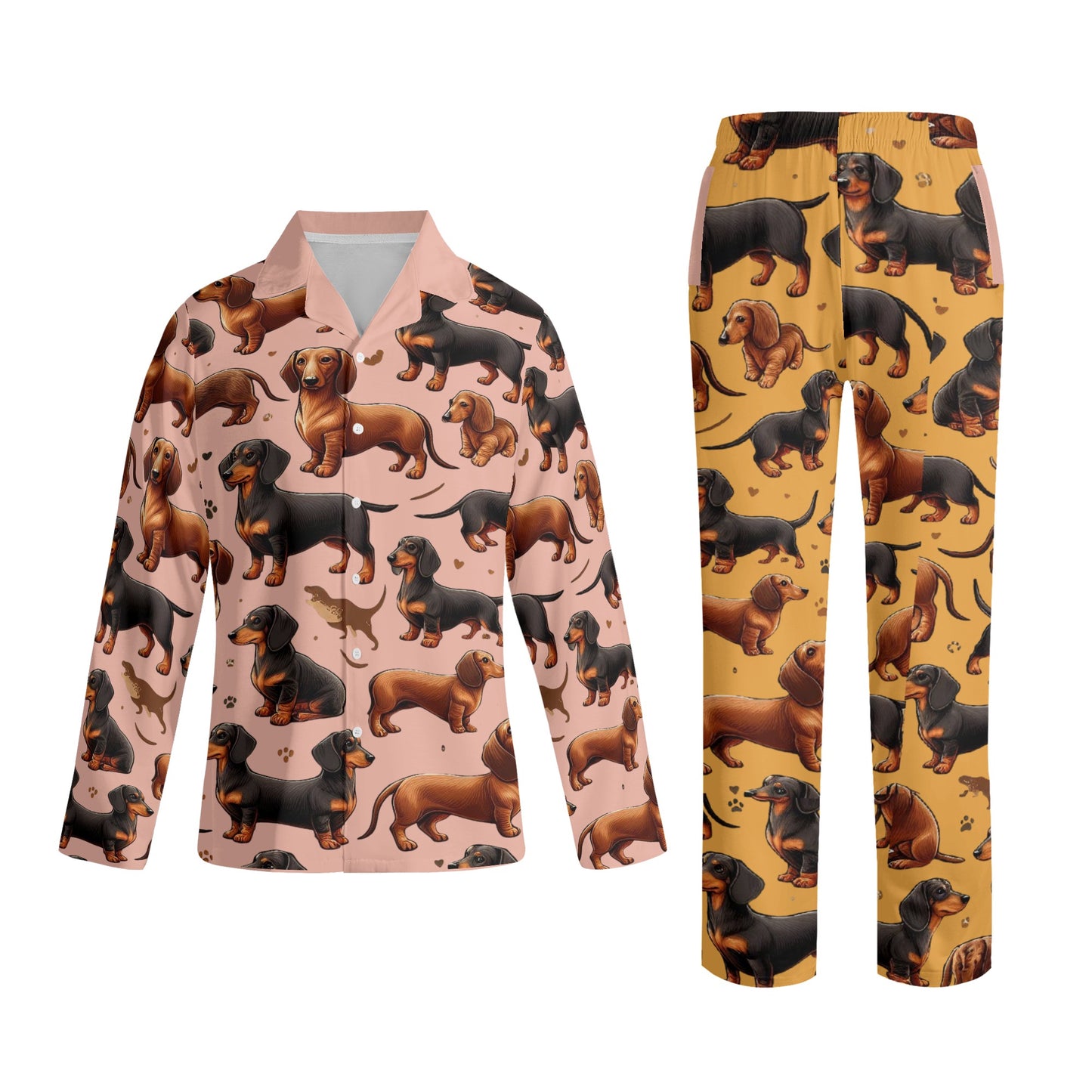 Donna - All Over Print Women Pajamas for Dachshund Lovers