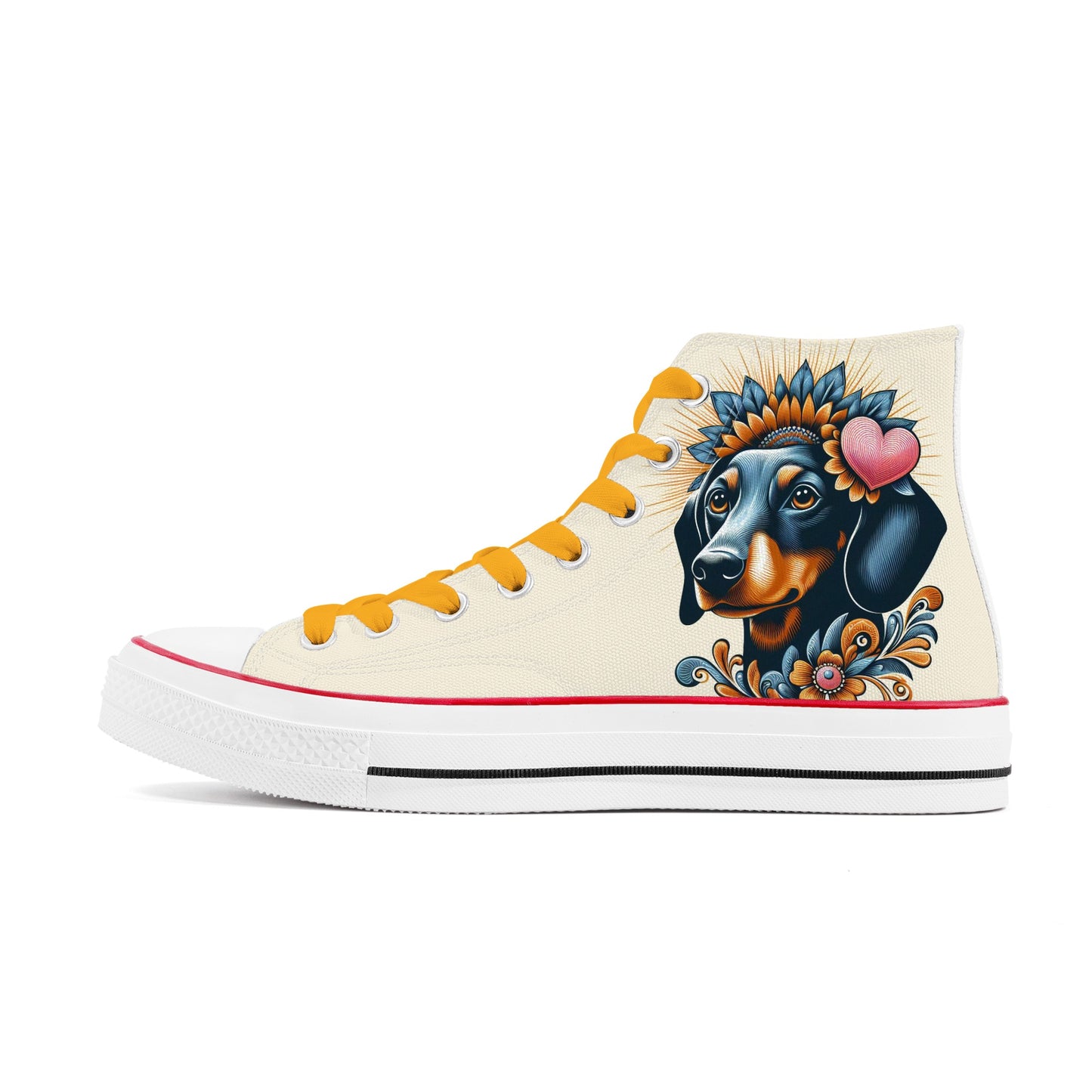 Paisley - Classic High Top Canvas Shoes