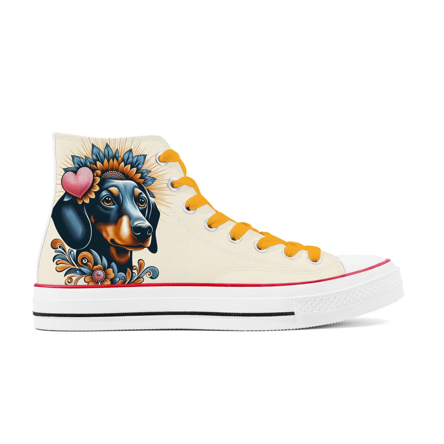 Paisley - Classic High Top Canvas Shoes