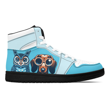 Paisley -  High Top Leather Sneakers