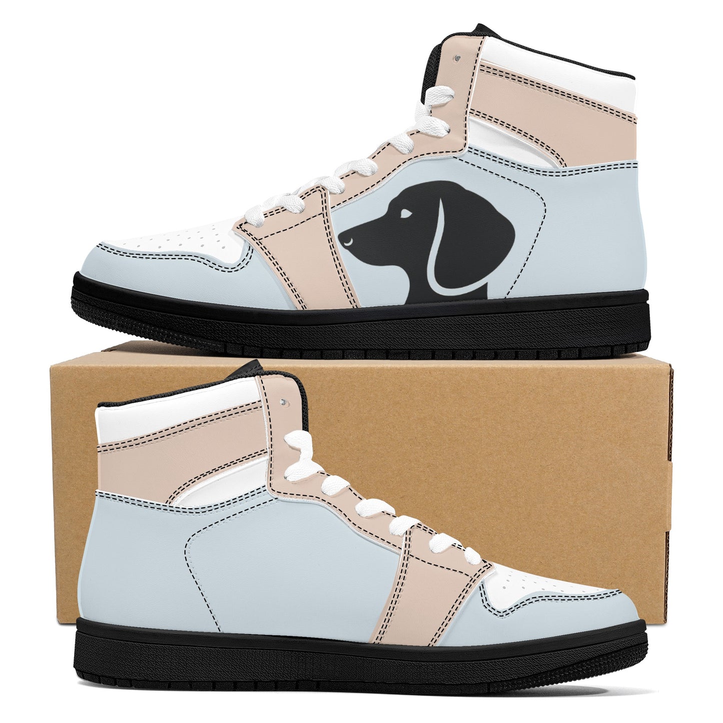 Nora -  High Top Leather Sneakers