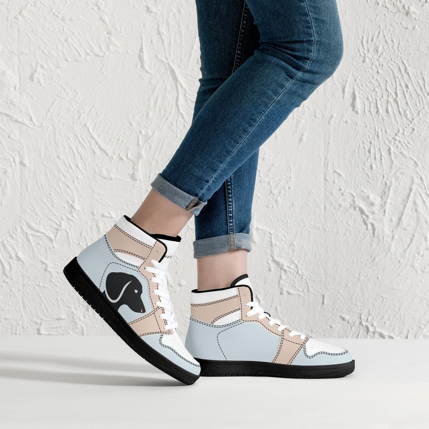 Nora -  High Top Leather Sneakers