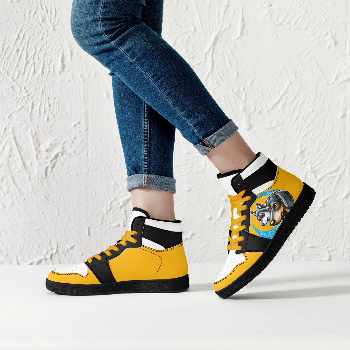 Sylvia -  High Top Leather Sneakers