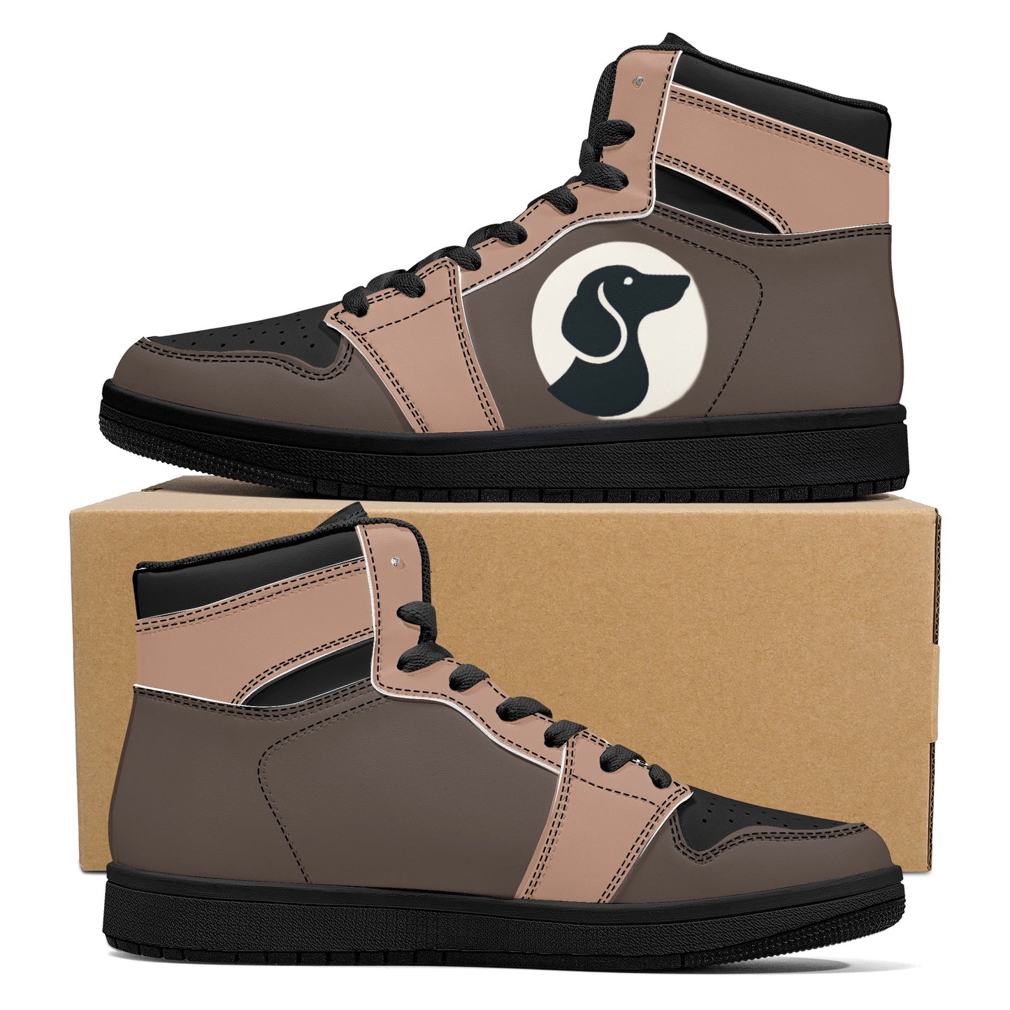 Lillian -  High Top Leather Sneakers