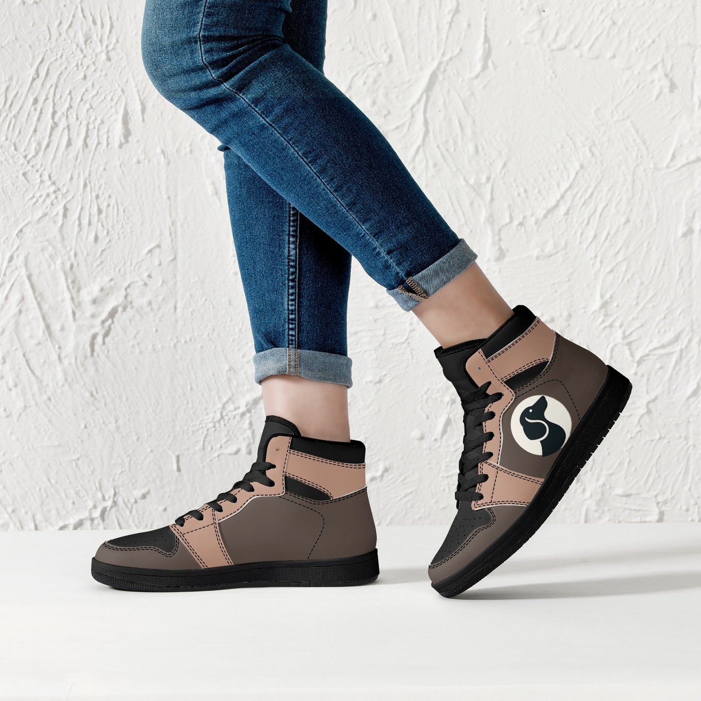 Lillian -  High Top Leather Sneakers