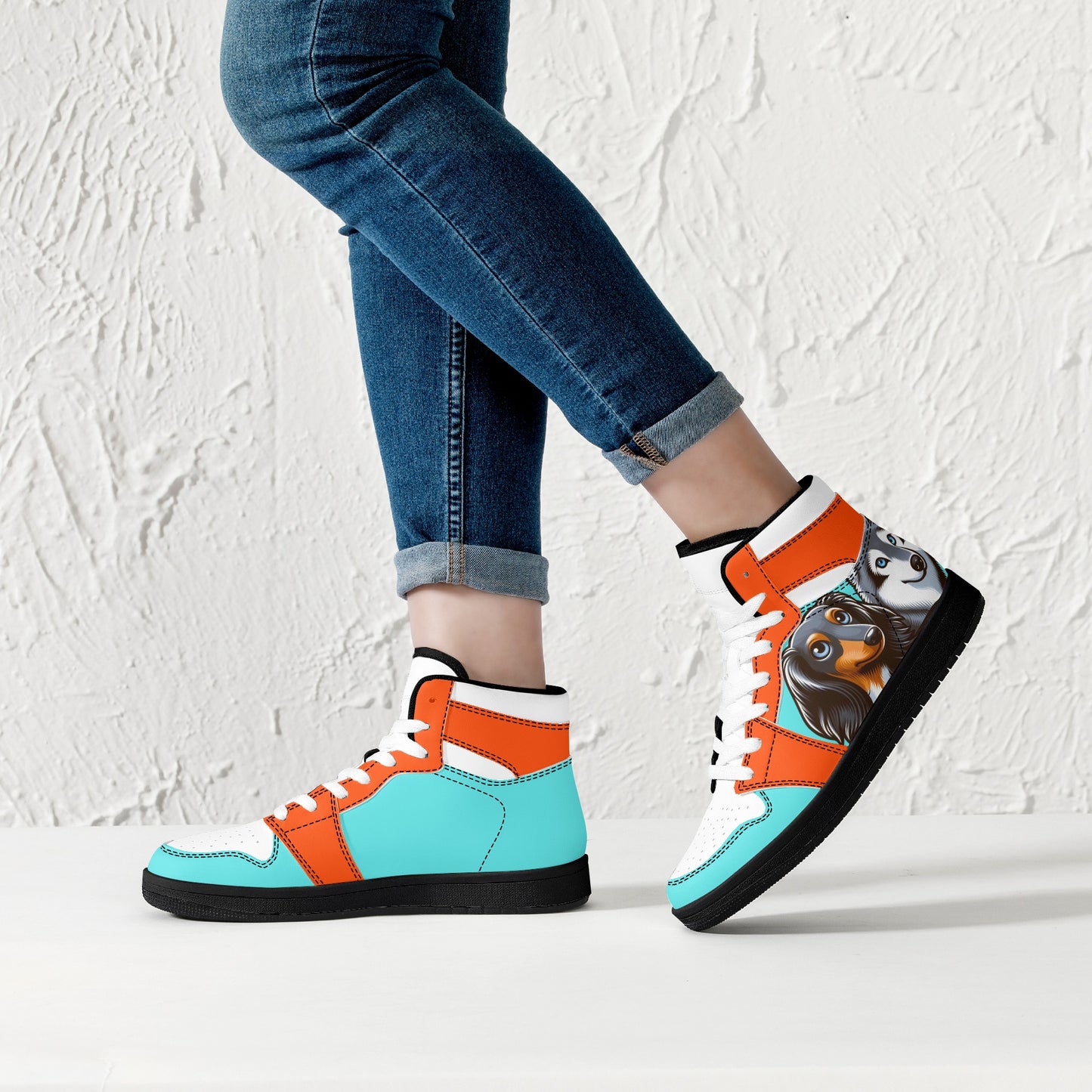 Piccolo -  High Top Leather Sneakers