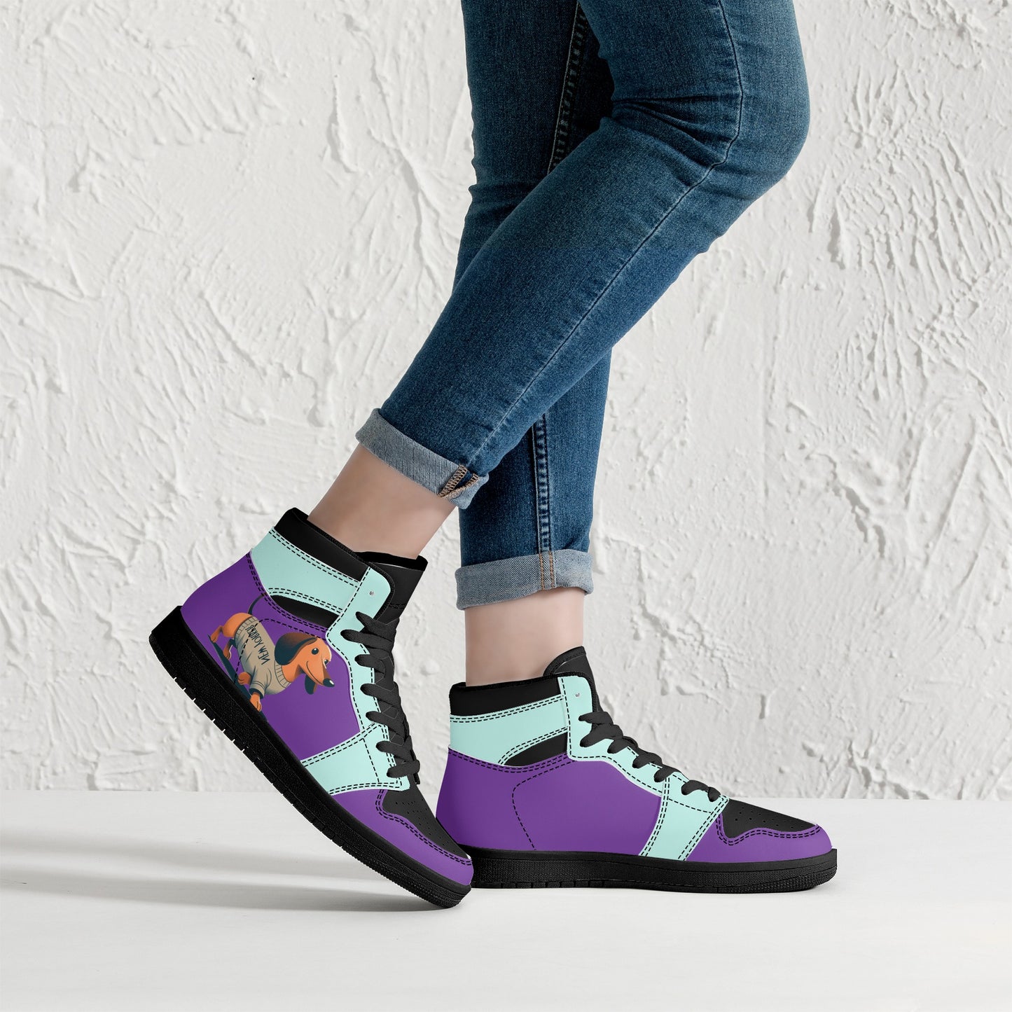 Joplin -  High Top Leather Sneakers