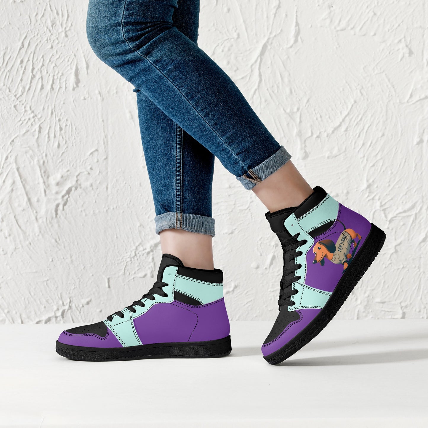 Joplin -  High Top Leather Sneakers