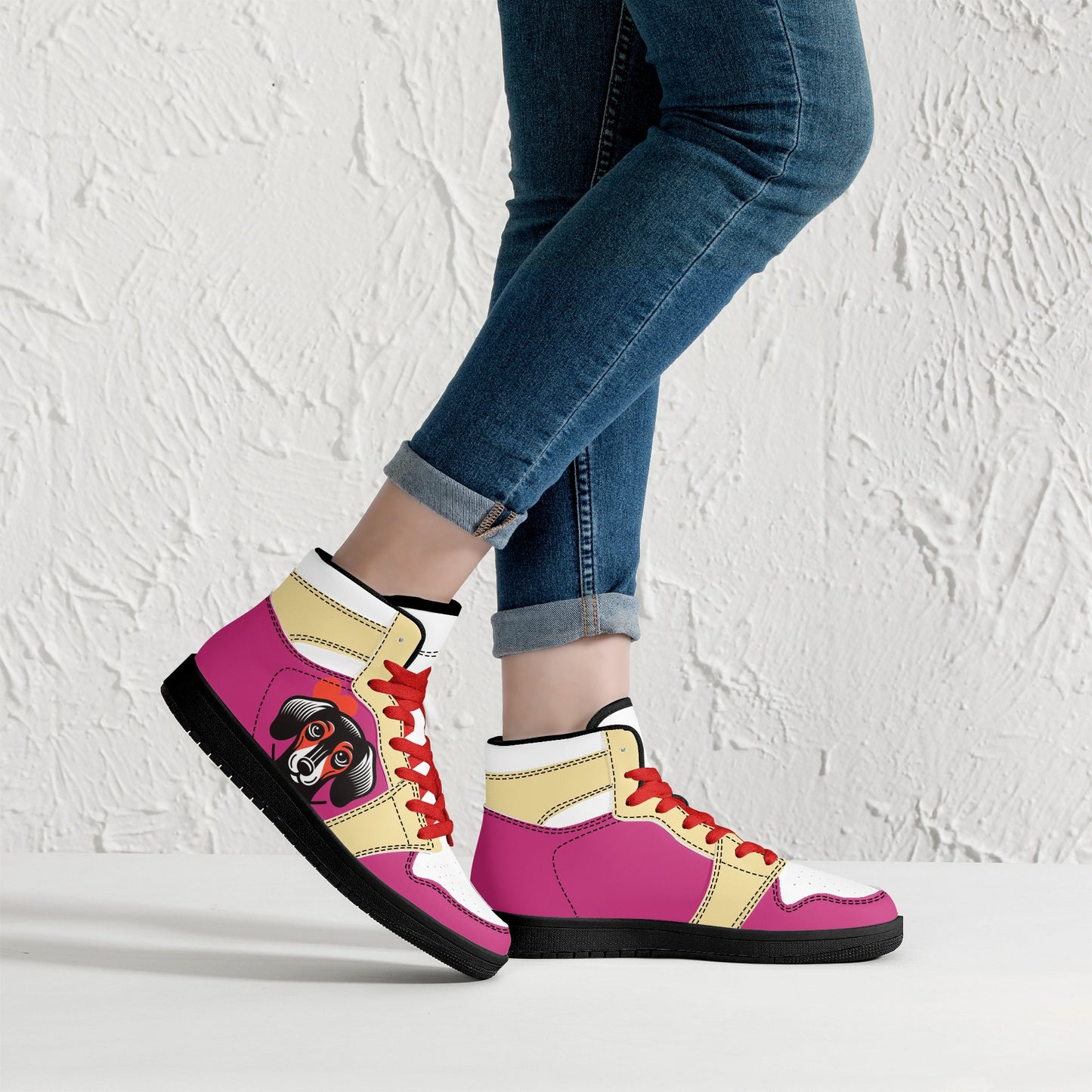 Calipso -  High Top Leather Sneakers