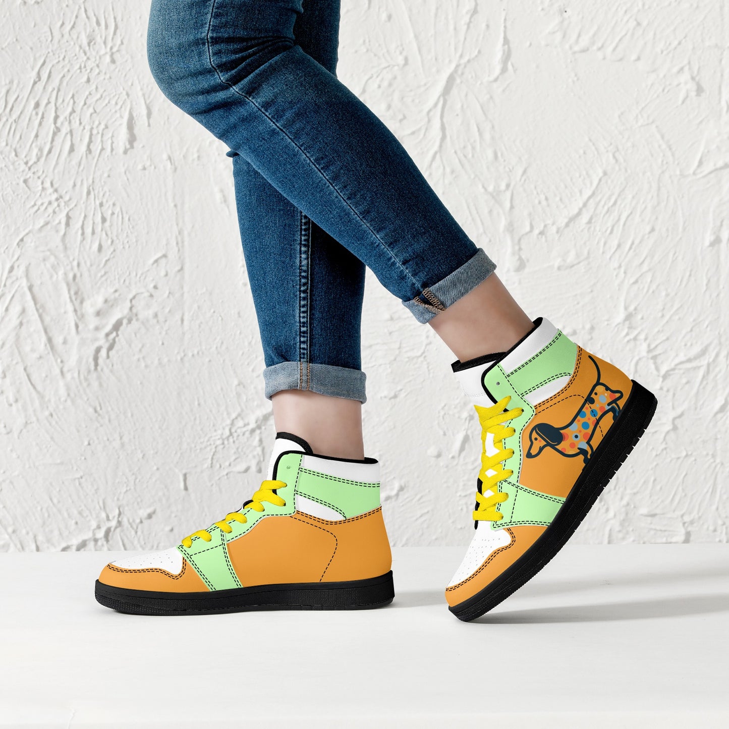 Synth -  High Top Leather Sneakers