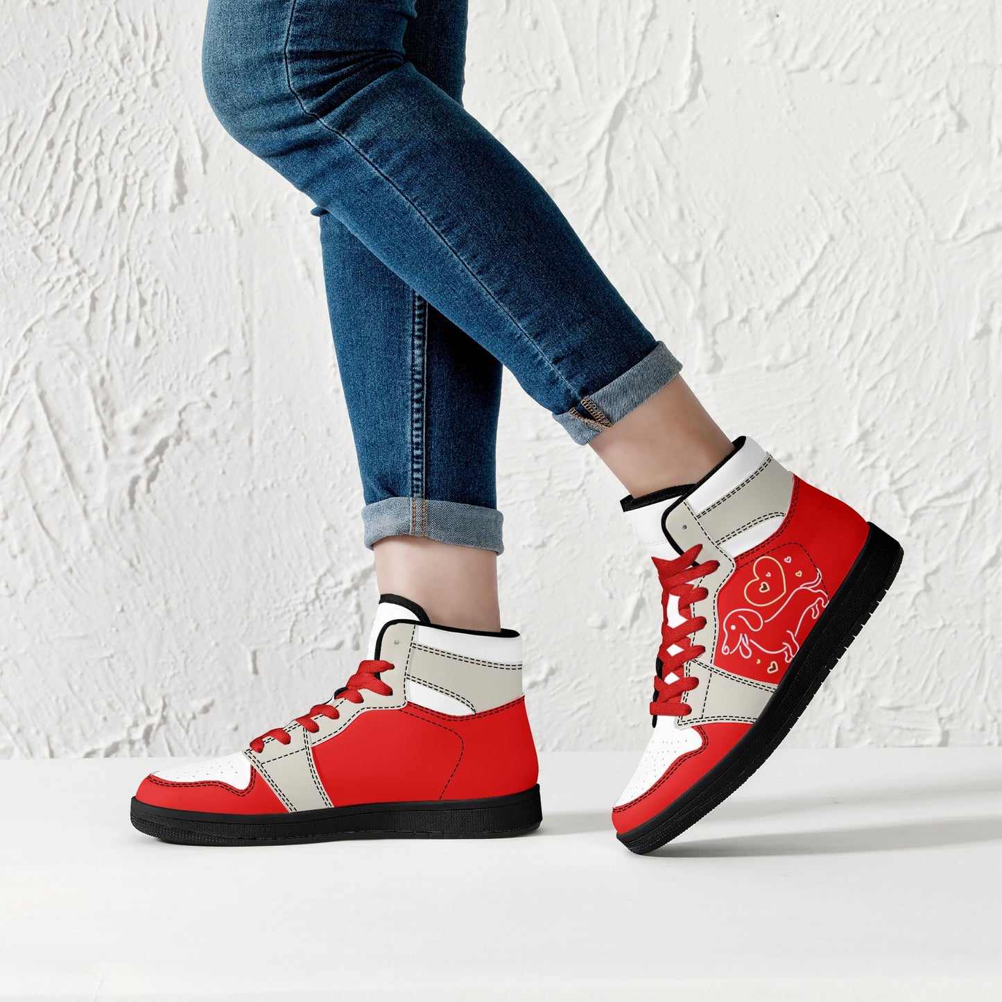 Polaris -  High Top Leather Sneakers