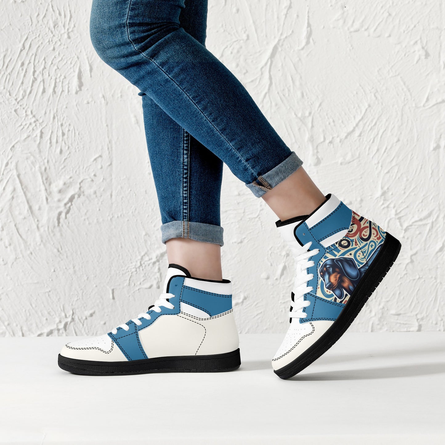 Rhode -  High Top Leather Sneakers