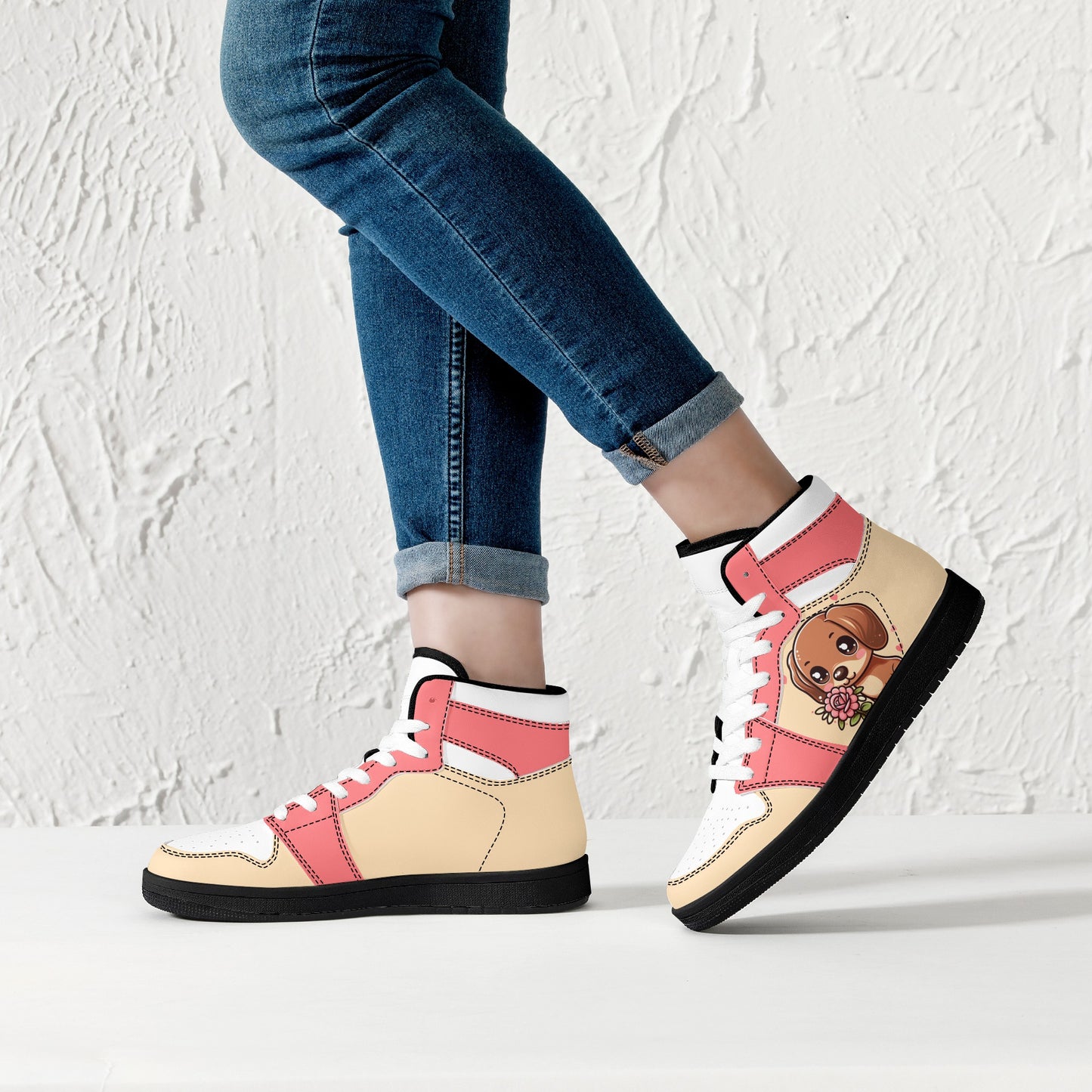 Malbec -  High Top Leather Sneakers