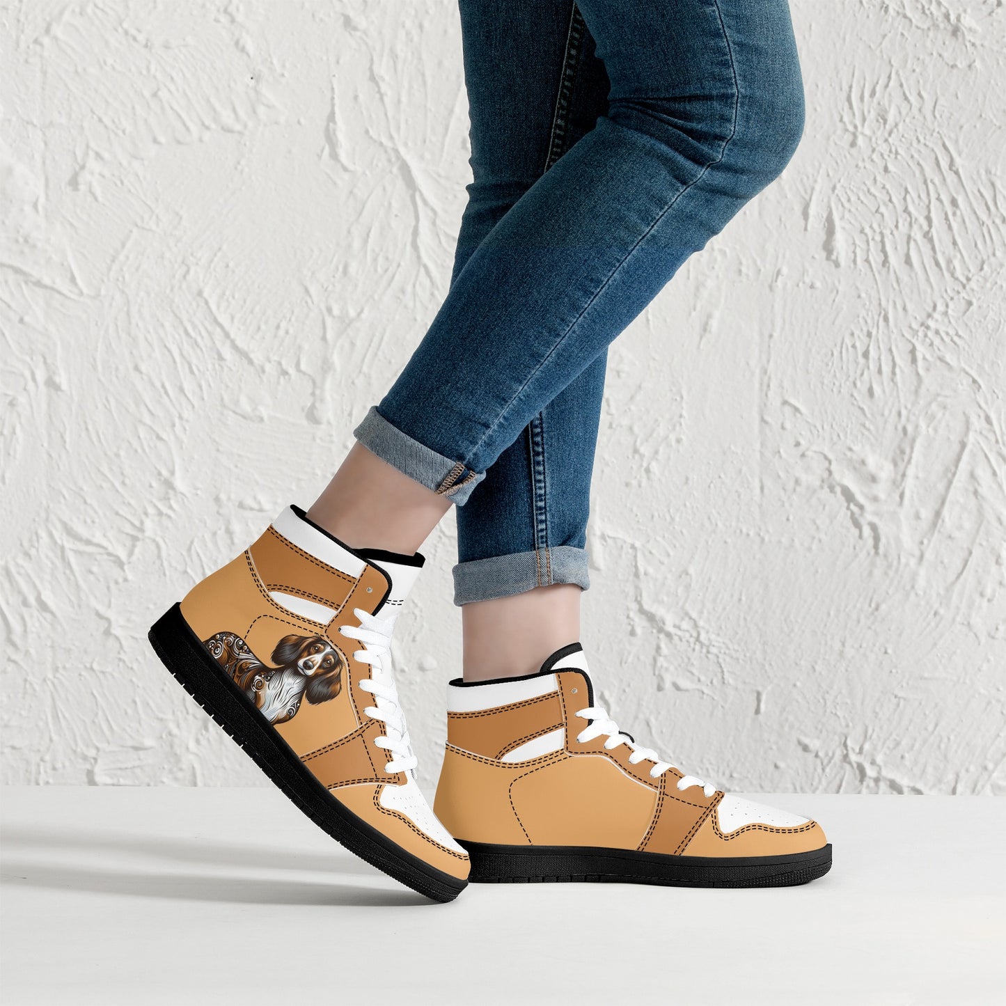 Stark -  High Top Leather Sneakers