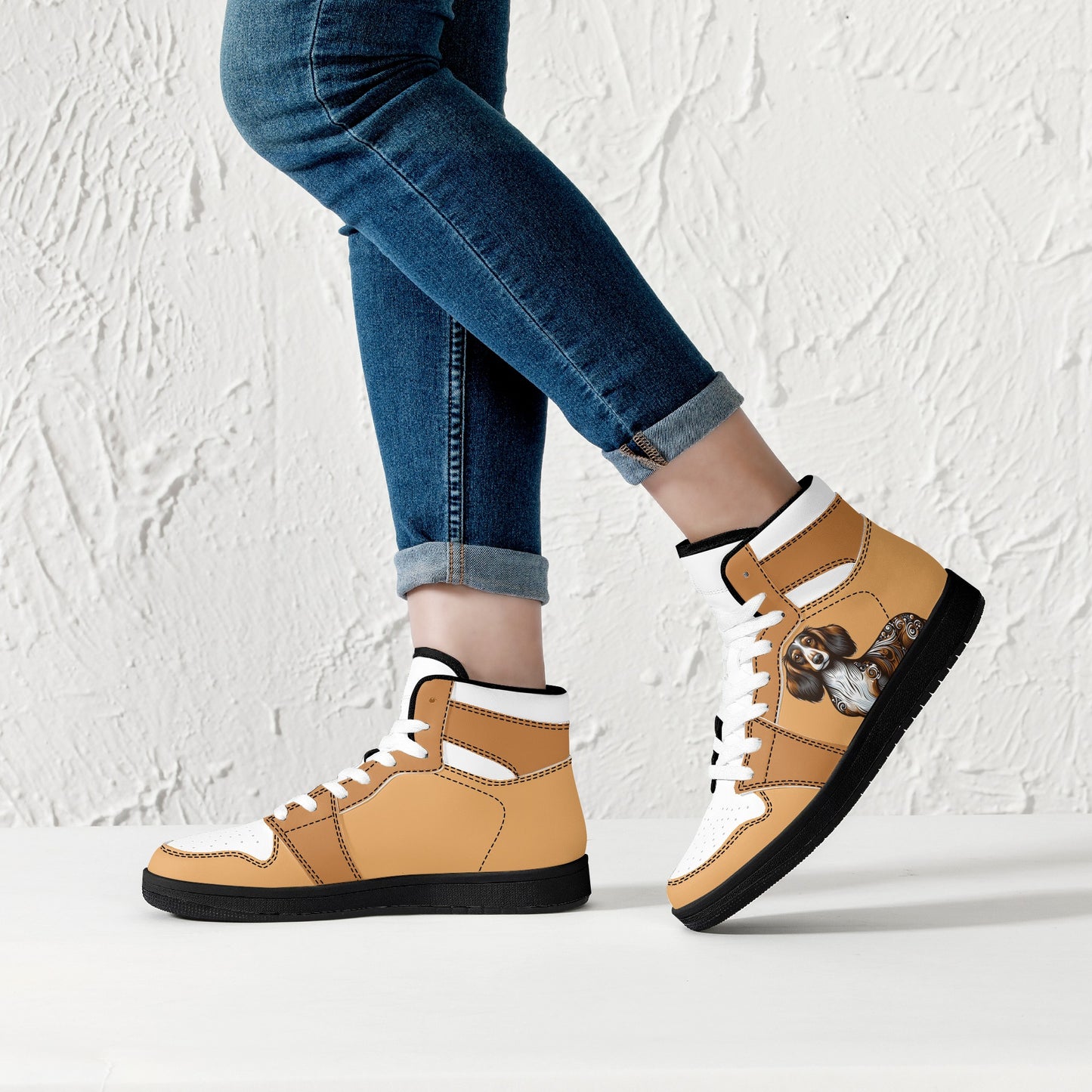 Stark -  High Top Leather Sneakers