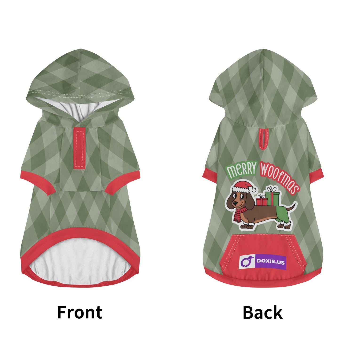 Merry woofmas - Hoodies for Dachshunds