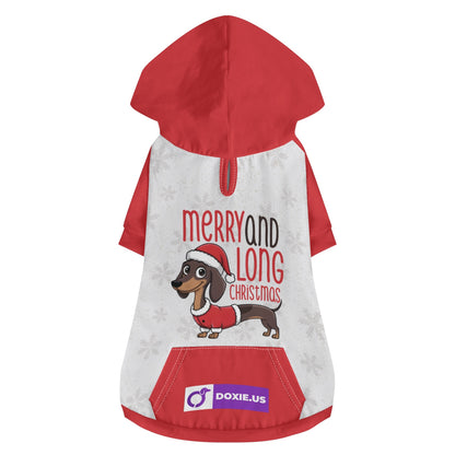 Merry and long christmas - Hoodies for Dachshunds