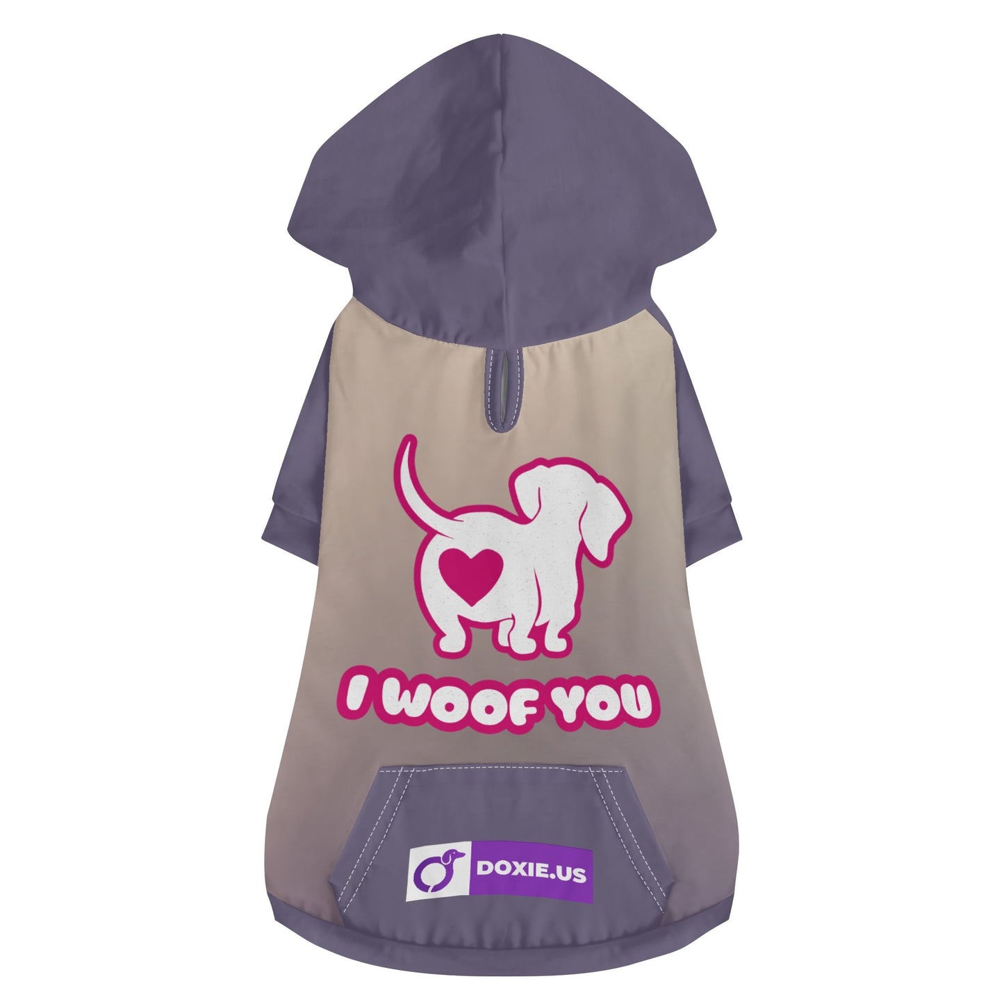 I woof you - Hoodies for Dachshunds