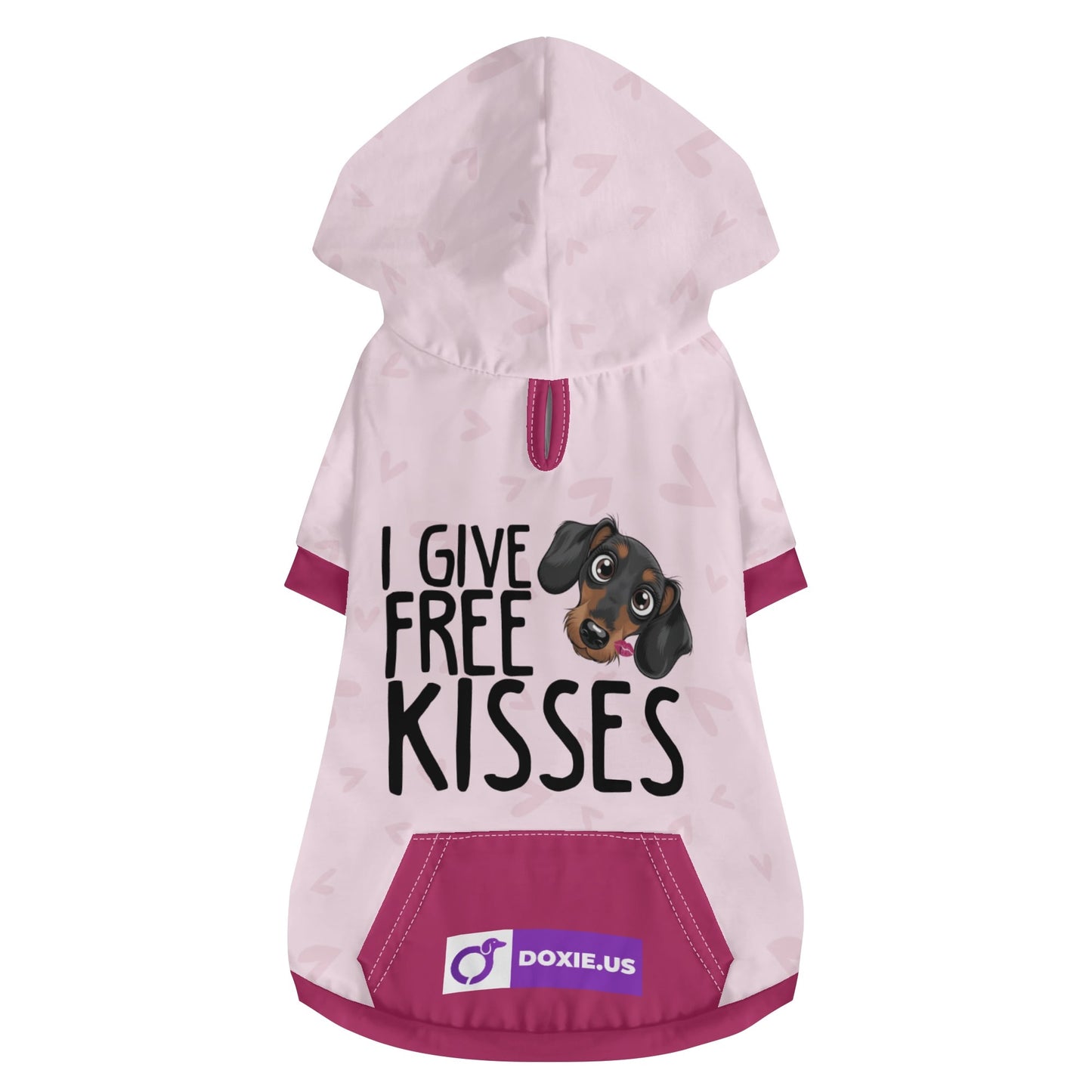 I give free kisses - Hoodies for Dachshunds