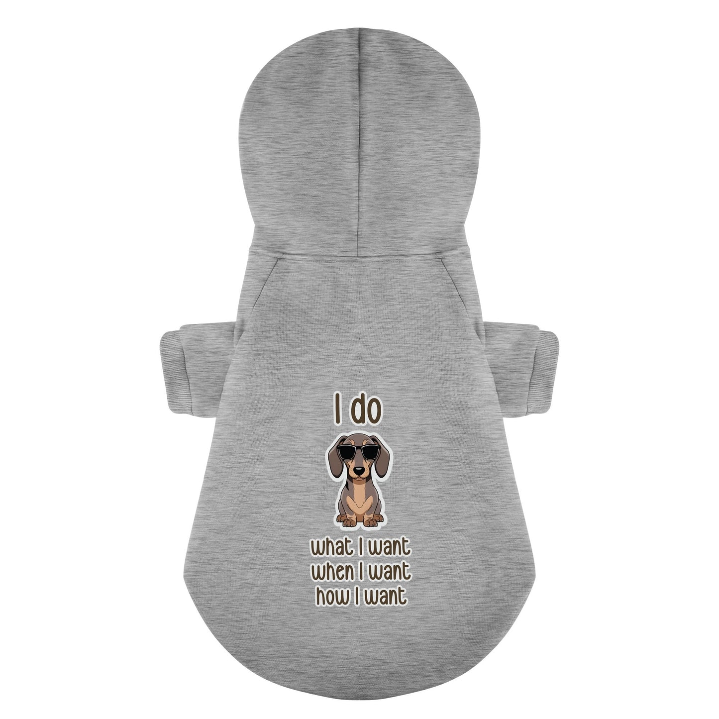 I do - Personalized Dachshund Hoodies with Funny Quotes – Stylish, Cozy, and Premium 100% Cotton