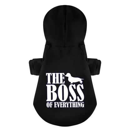 The BOSS - Personalized Dachshund Hoodies with Funny Quotes – Stylish, Cozy, and Premium 100% Cotton
