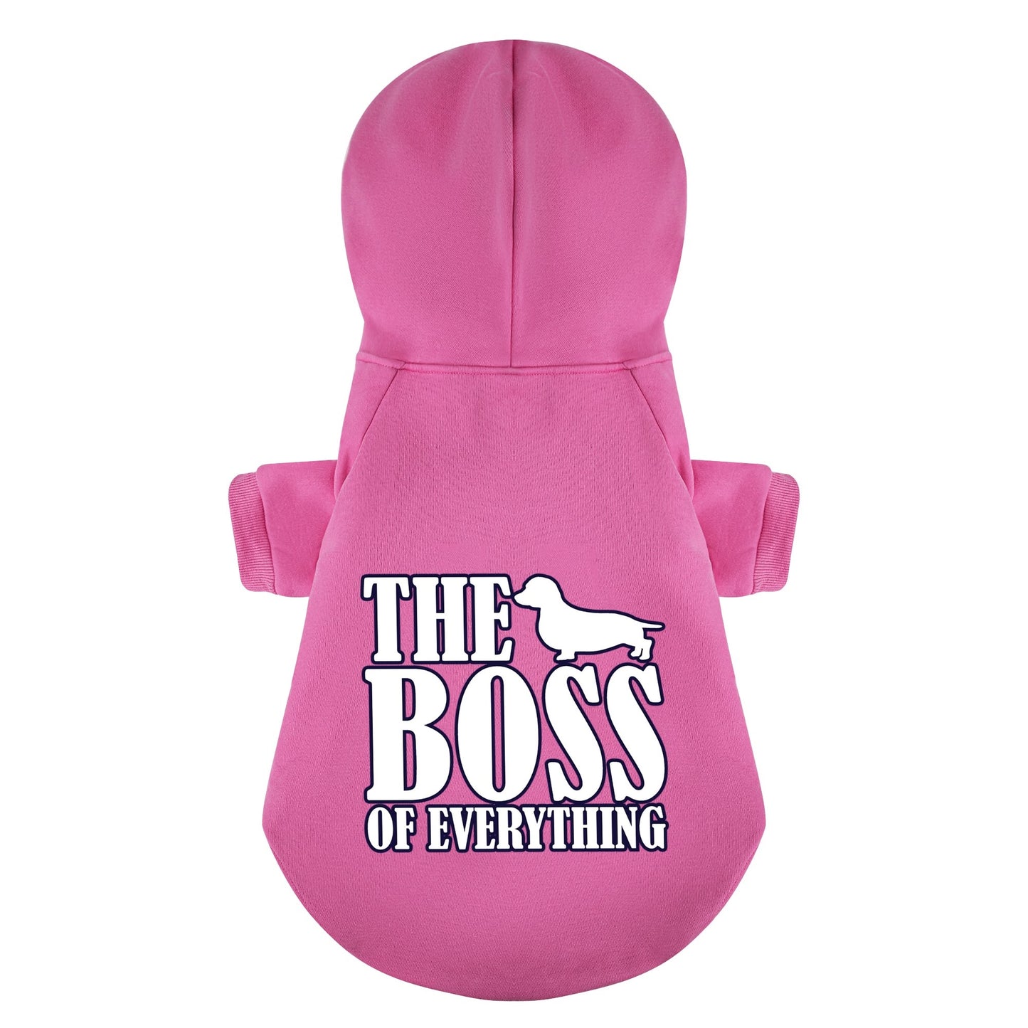 The BOSS - Personalized Dachshund Hoodies with Funny Quotes – Stylish, Cozy, and Premium 100% Cotton