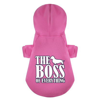 The BOSS - Personalized Dachshund Hoodies with Funny Quotes – Stylish, Cozy, and Premium 100% Cotton