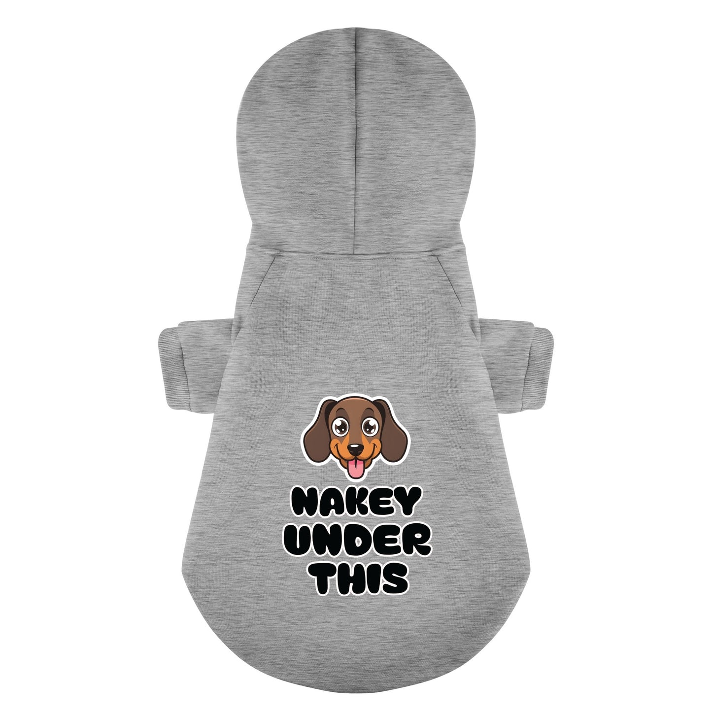 Nakey UNDER This - Personalized Dachshund Hoodies with Funny Quotes – Stylish, Cozy, and Premium 100% Cotton