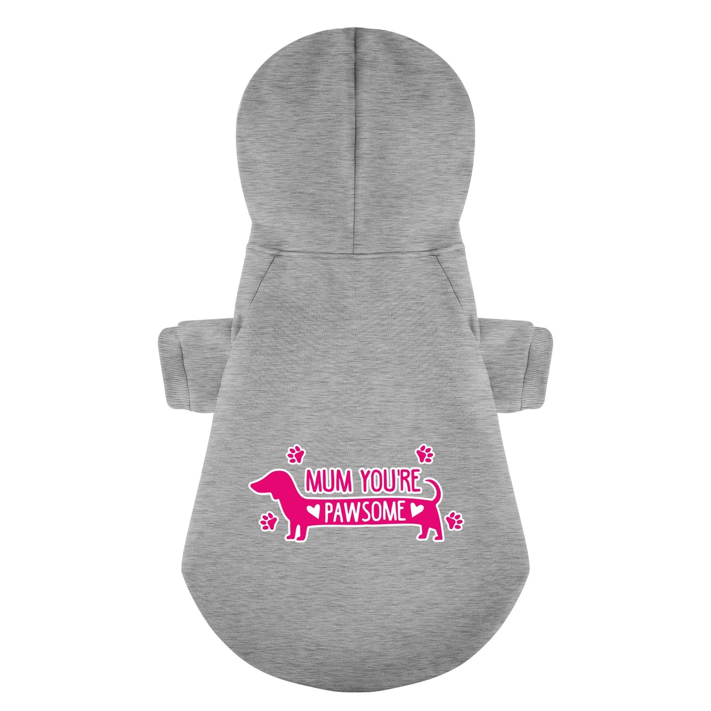 MUM YOURE PAWSOME - Personalized Dachshund Hoodies with Funny Quotes – Stylish, Cozy, and Premium 100% Cotton