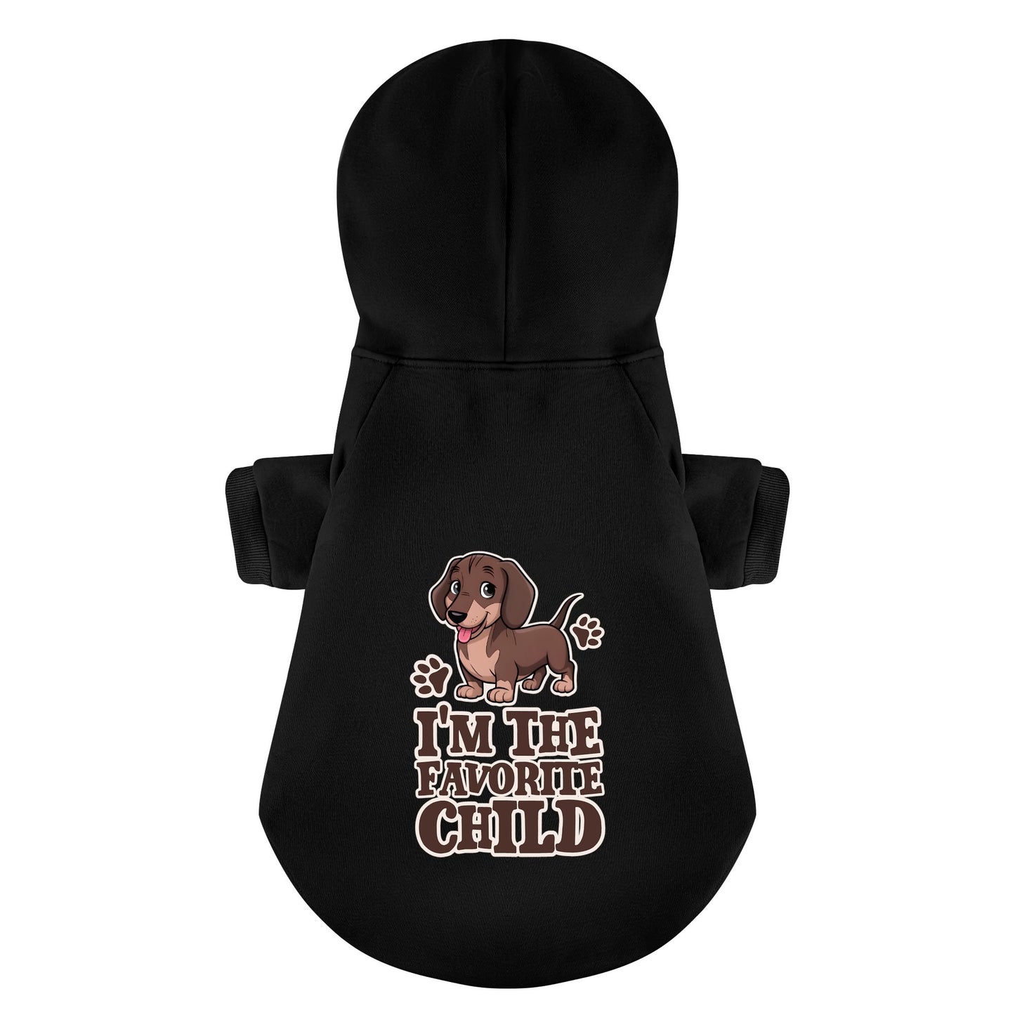 Im The Favorite Child - Personalized Dachshund Hoodies with Funny Quotes – Stylish, Cozy, and Premium 100% Cotton