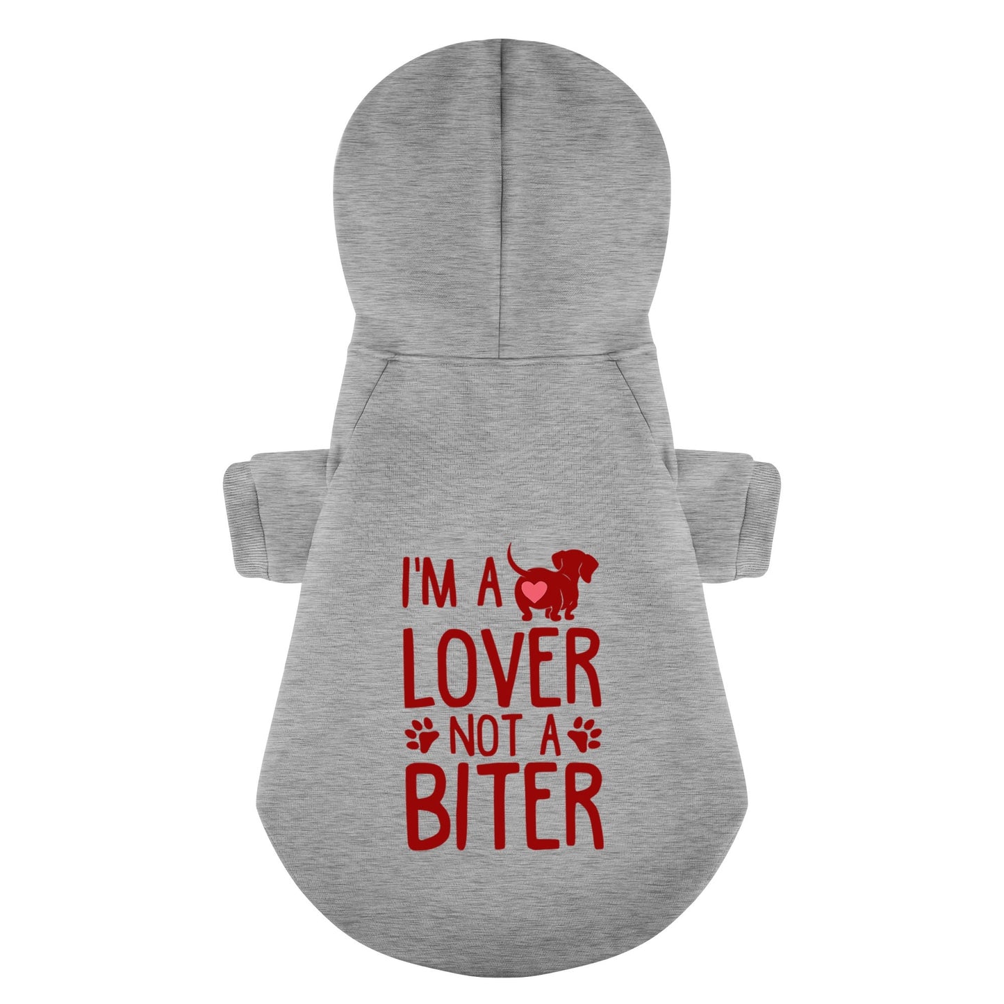 Im a Lover Not a Biter - Personalized Dachshund Hoodies with Funny Quotes – Stylish, Cozy, and Premium 100% Cotton