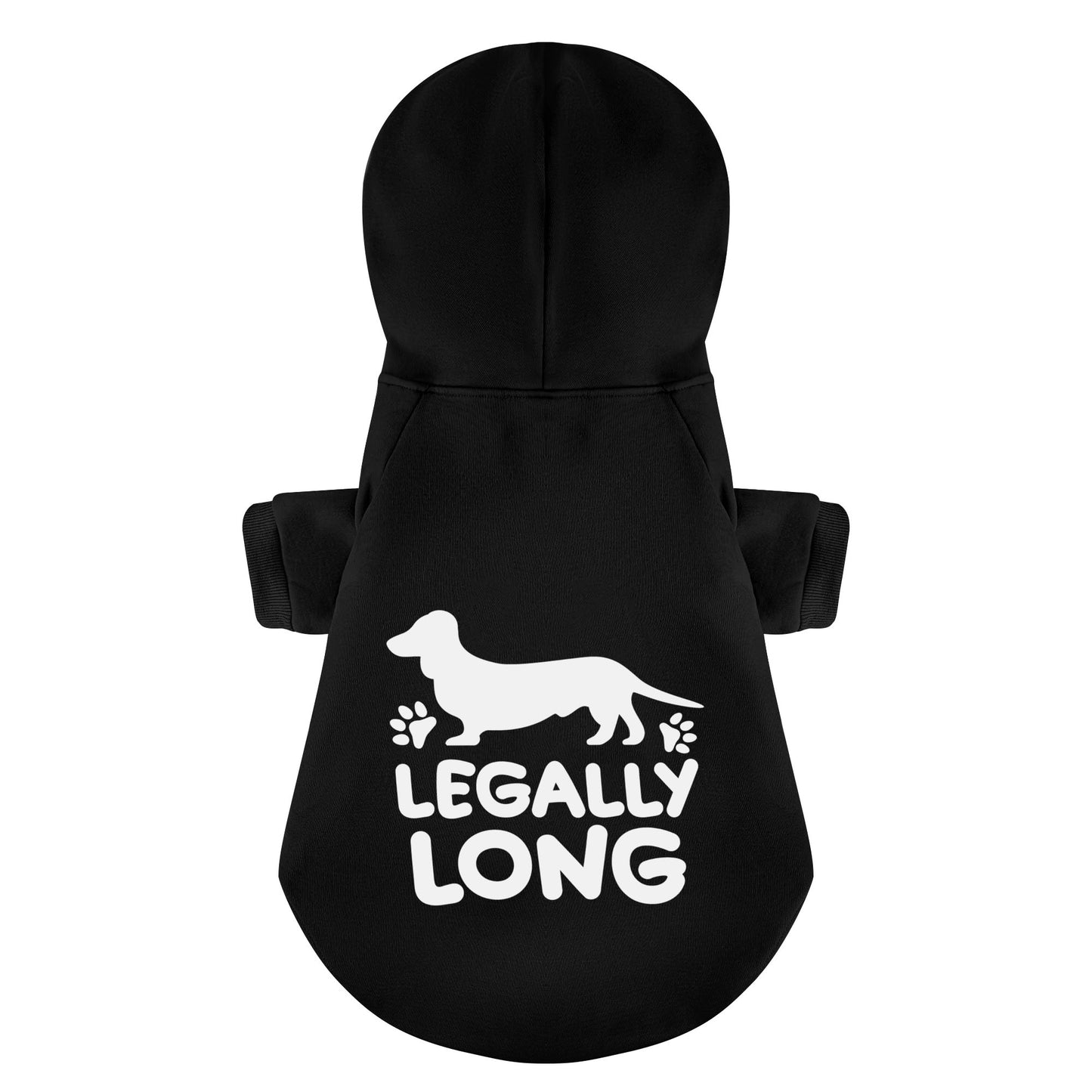 LEGALLY LONG - Personalized Dachshund Hoodies with Funny Quotes – Stylish, Cozy, and Premium 100% Cotton