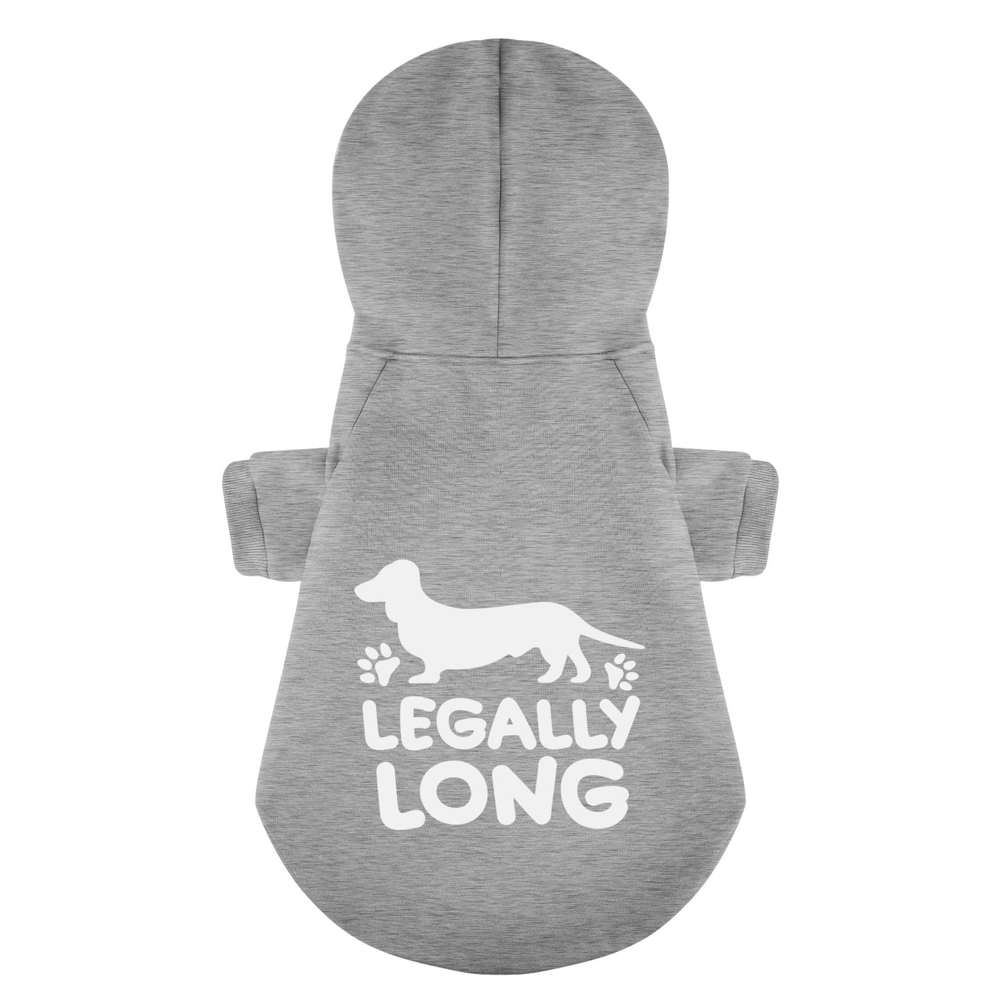 LEGALLY LONG - Personalized Dachshund Hoodies with Funny Quotes – Stylish, Cozy, and Premium 100% Cotton