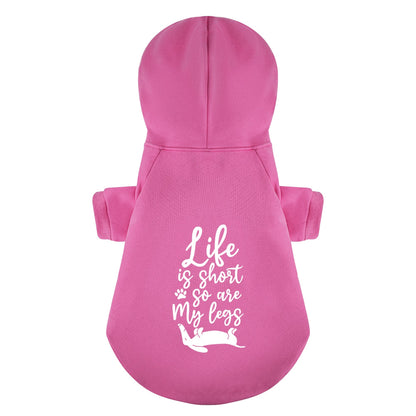 Life Is Short, So Are My Legs - Personalized Dachshund Hoodies with Funny Quotes – Stylish, Cozy, and Premium 100% Cotton