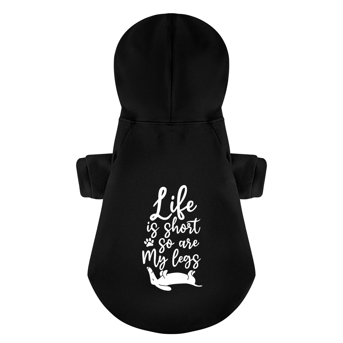 Life Is Short, So Are My Legs - Personalized Dachshund Hoodies with Funny Quotes – Stylish, Cozy, and Premium 100% Cotton